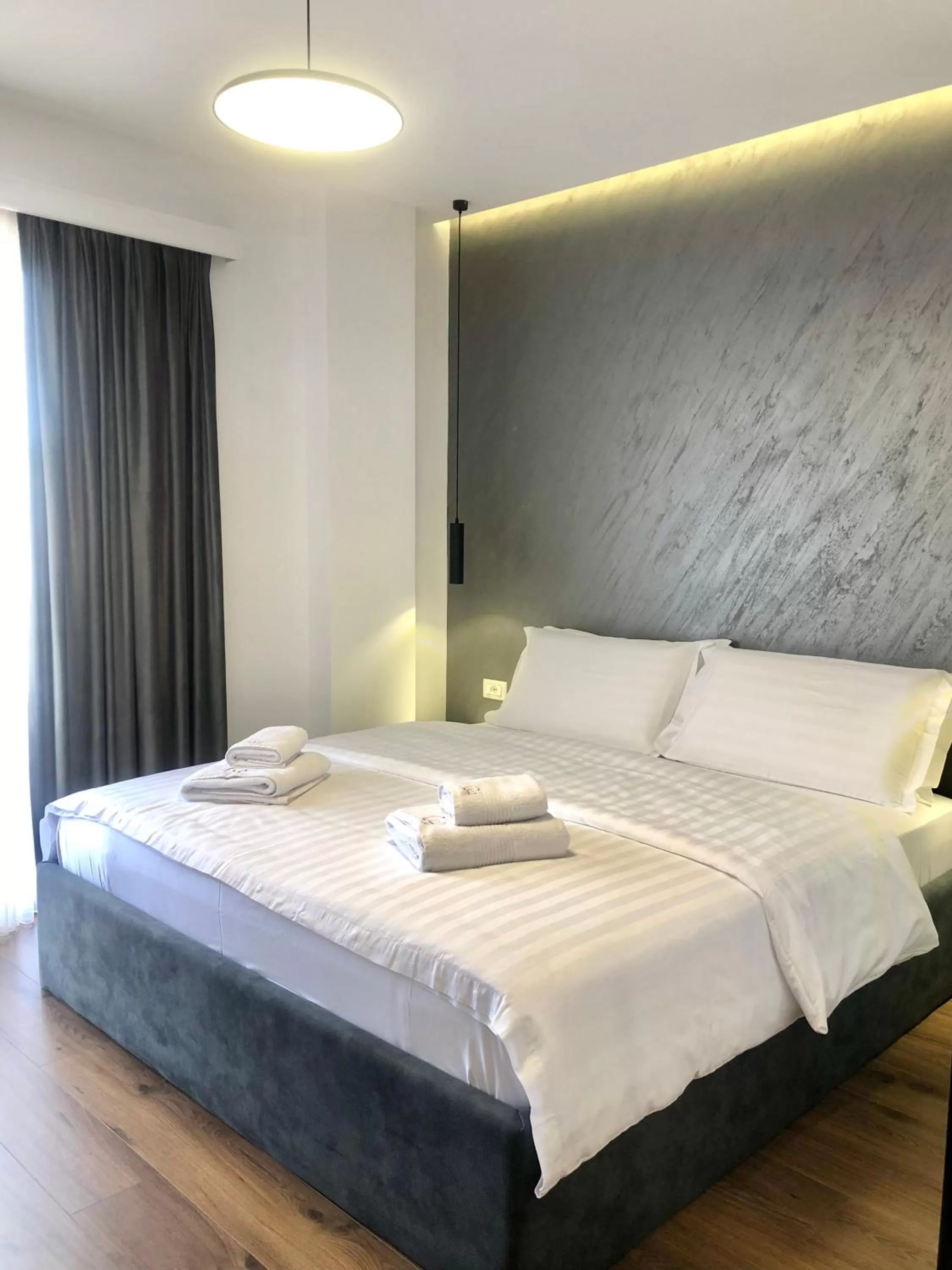 Bed in Grand Hotel Pogradec