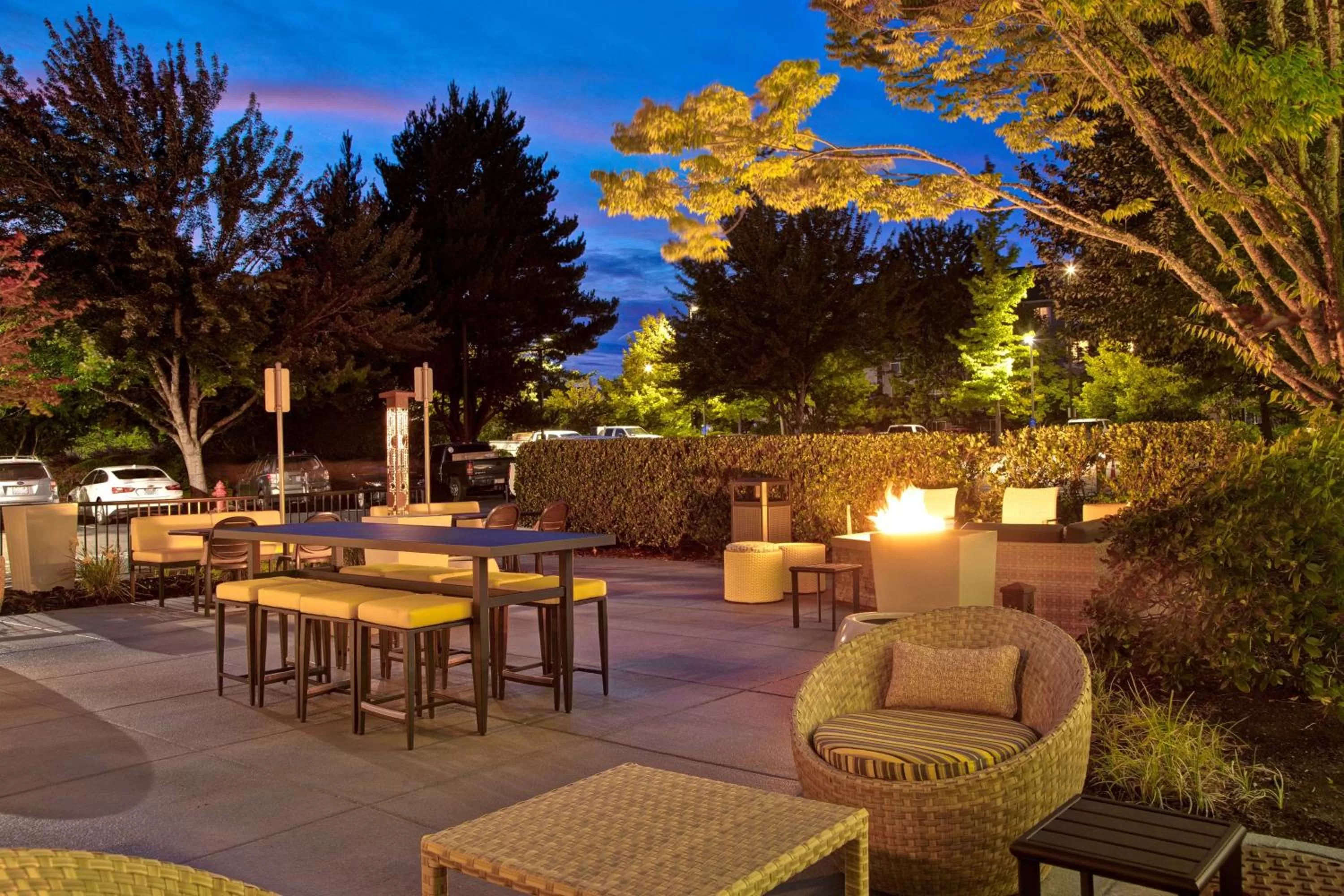 Patio in Hilton Garden Inn Portland/Beaverton