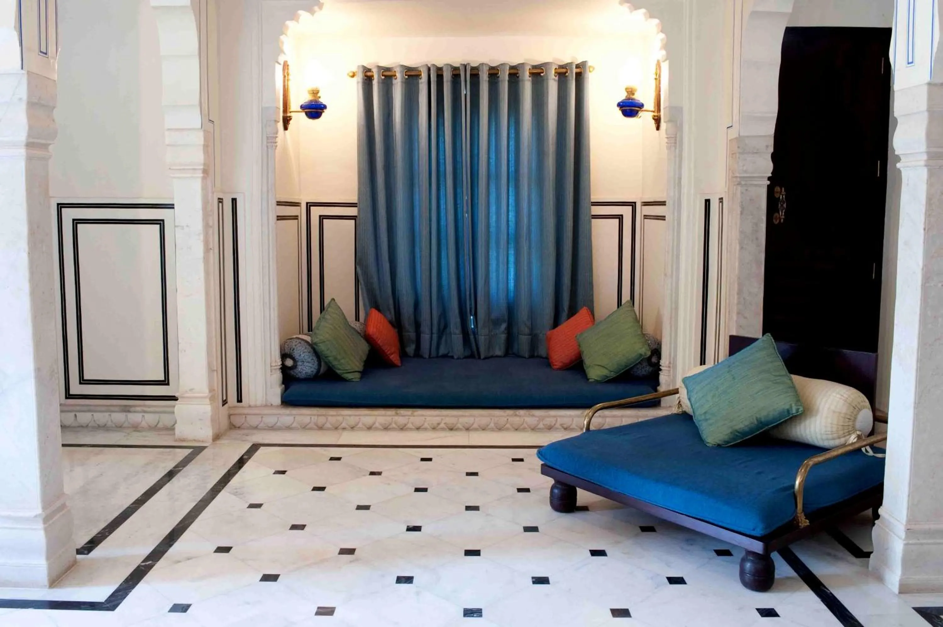Living room in Royal Heritage Haveli - By Leisure Hotels