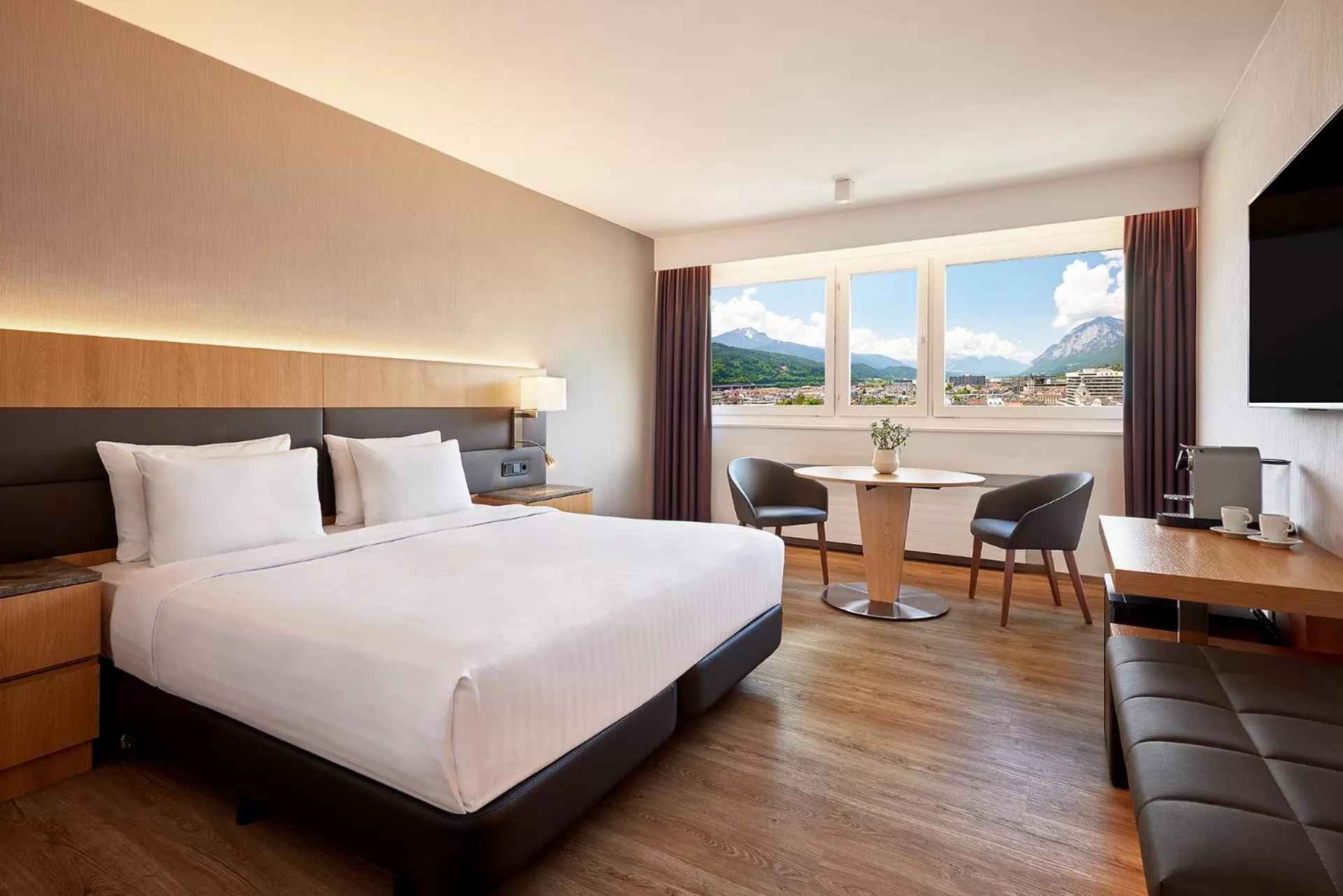 Bedroom, Bed in AC Hotel by Marriott Innsbruck