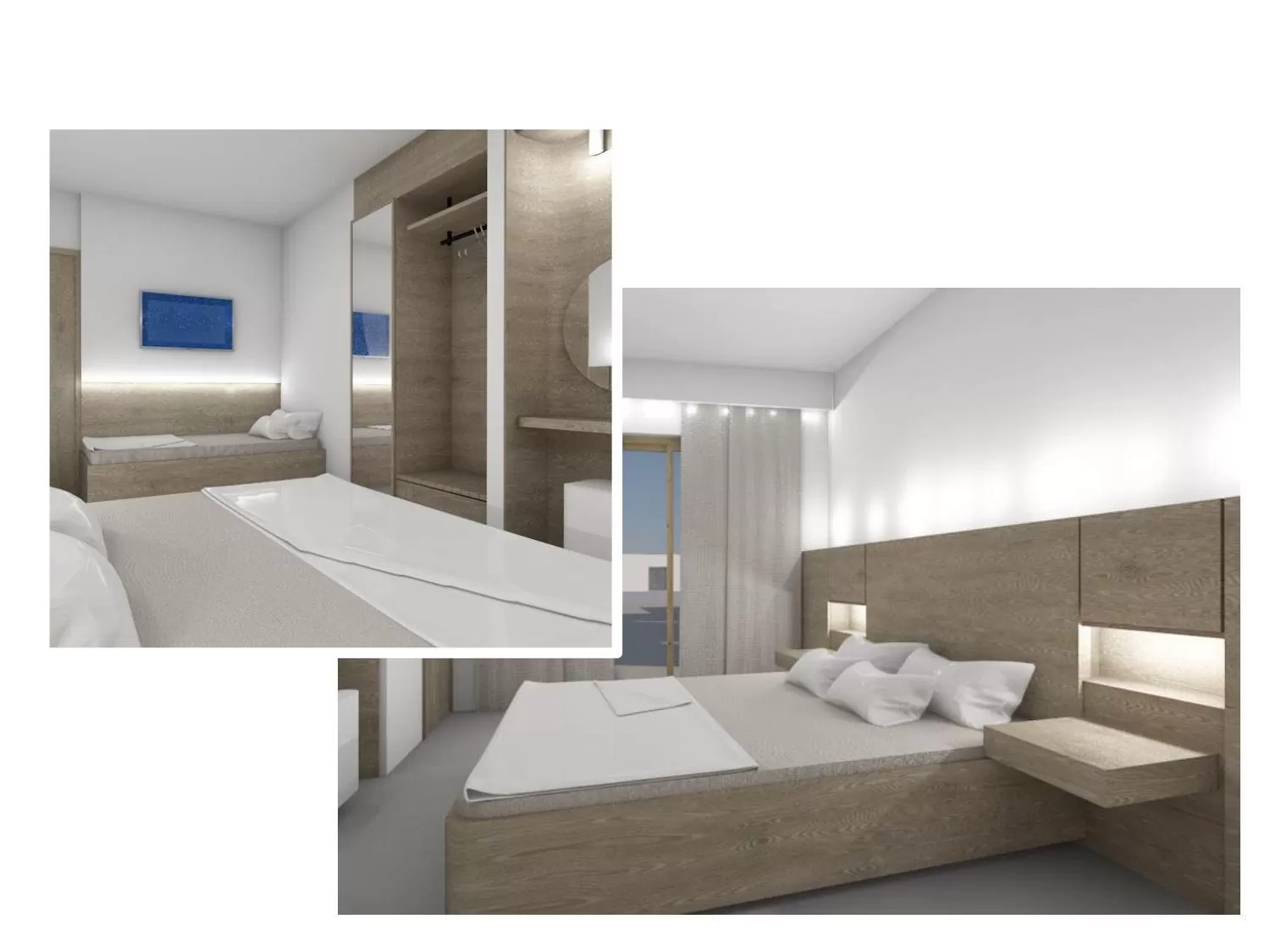 Renovated Double room with extra bed in Hotel Koala