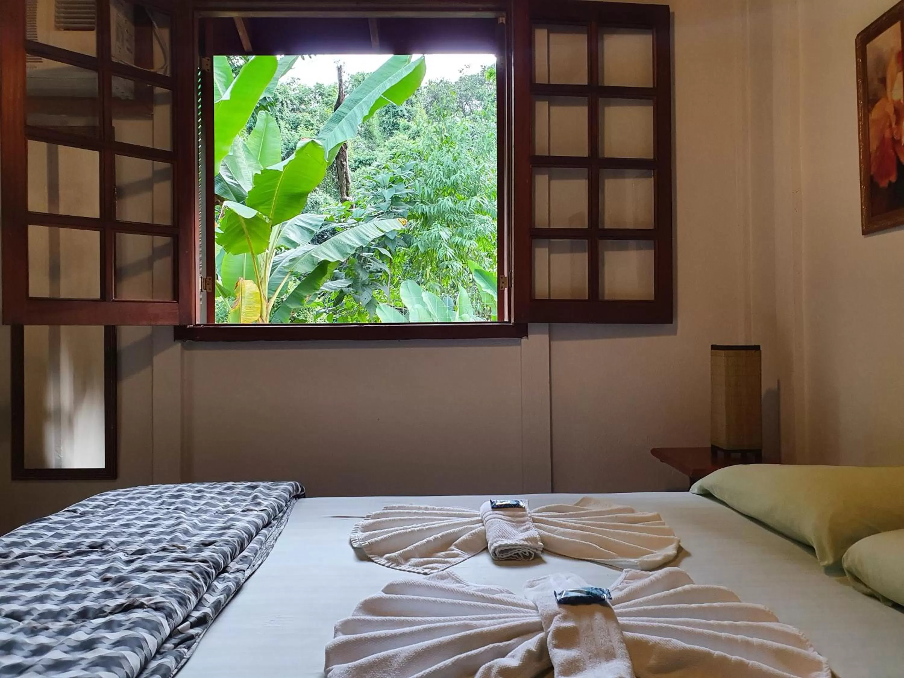 Bed in Pousada Canto do Curió Paraty