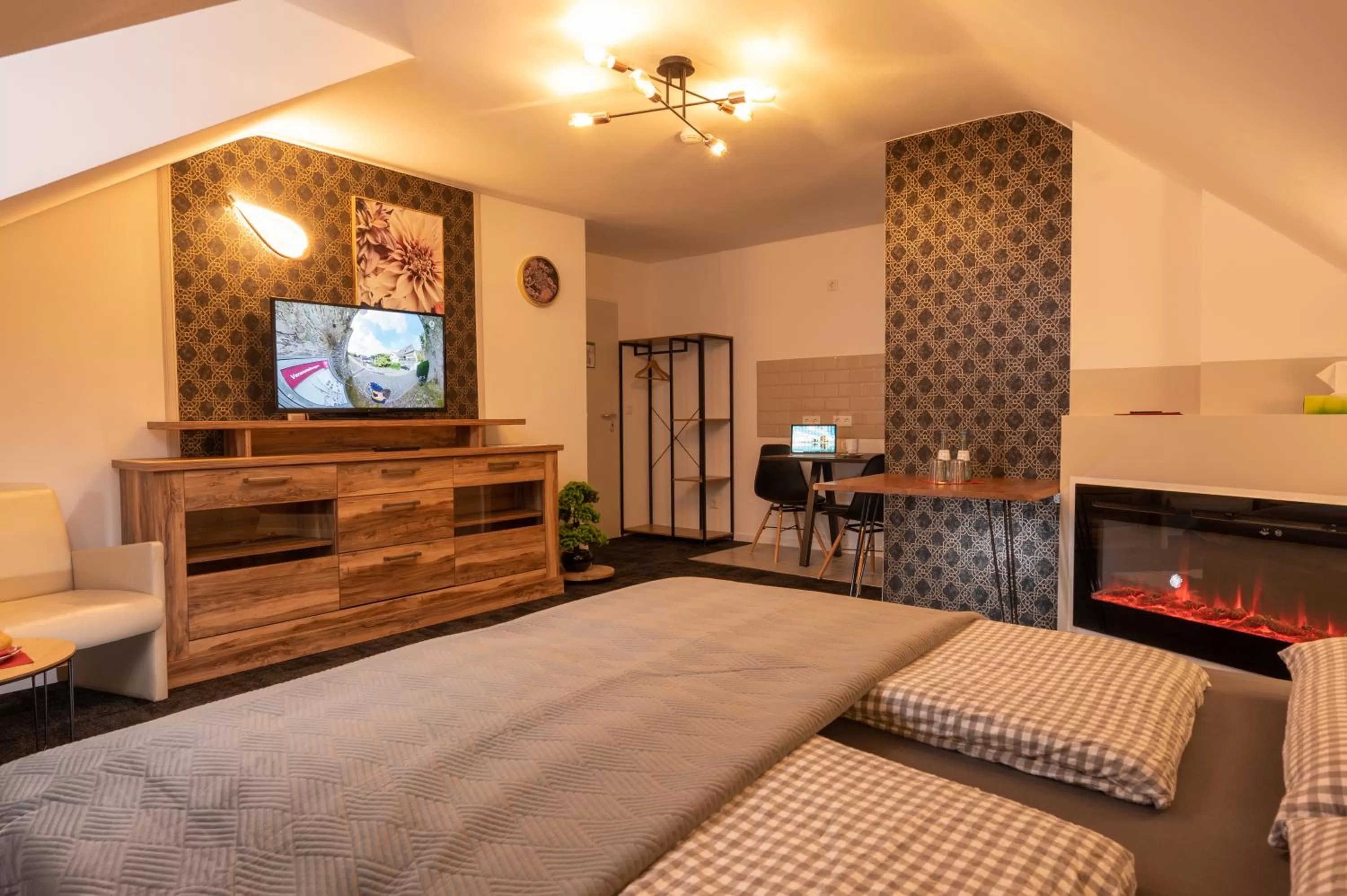 Photo of the whole room, Bed in Hotel Burgblick