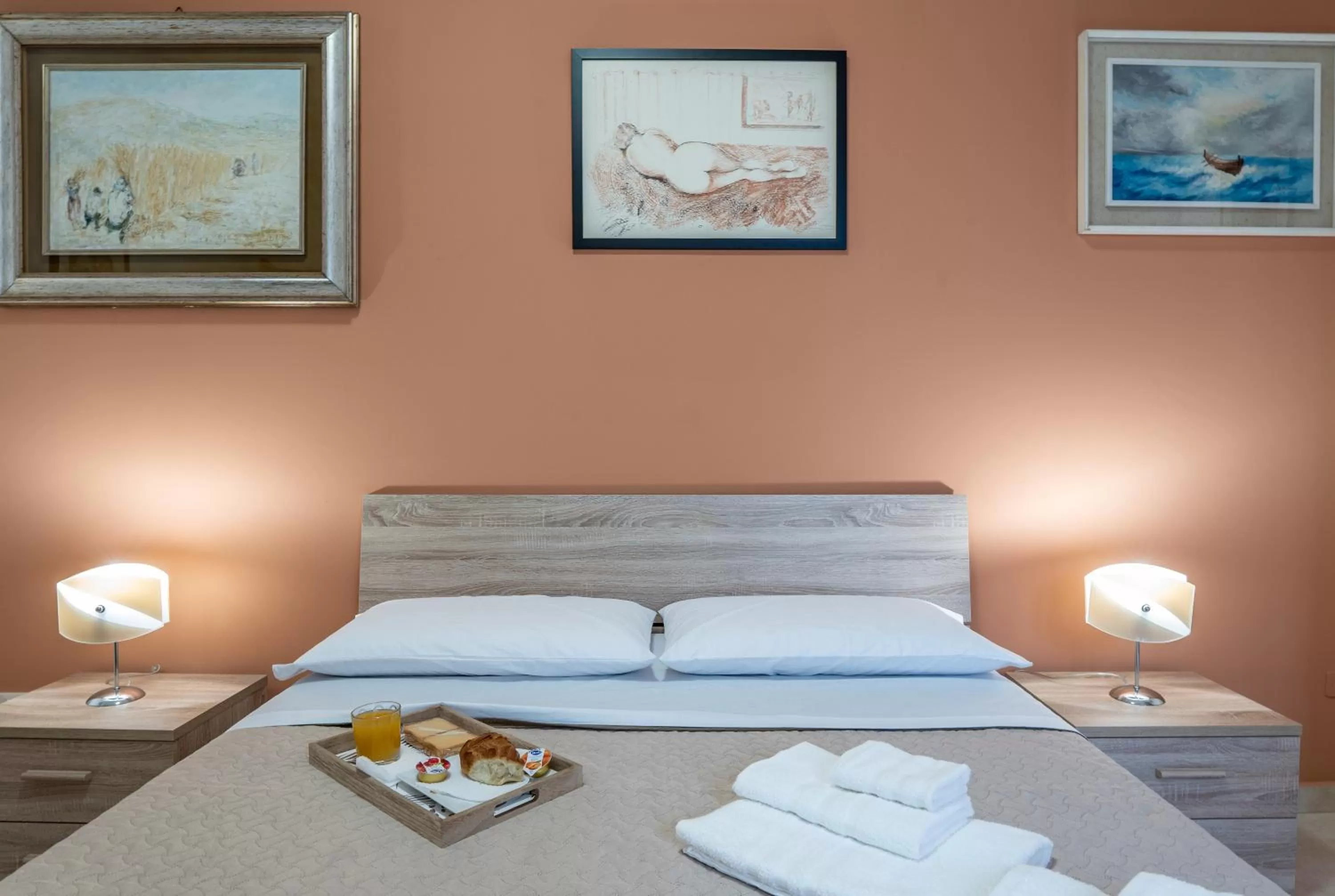 Bed in B&B Una Terrazza sul Golfo di Sferracavallo