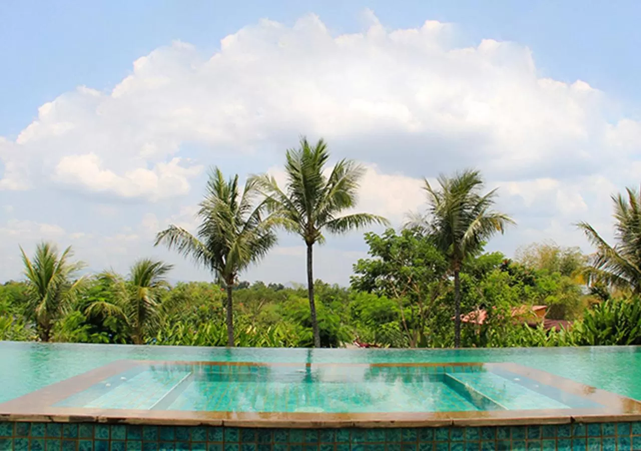 Pool view in Lombok Astoria Hotel