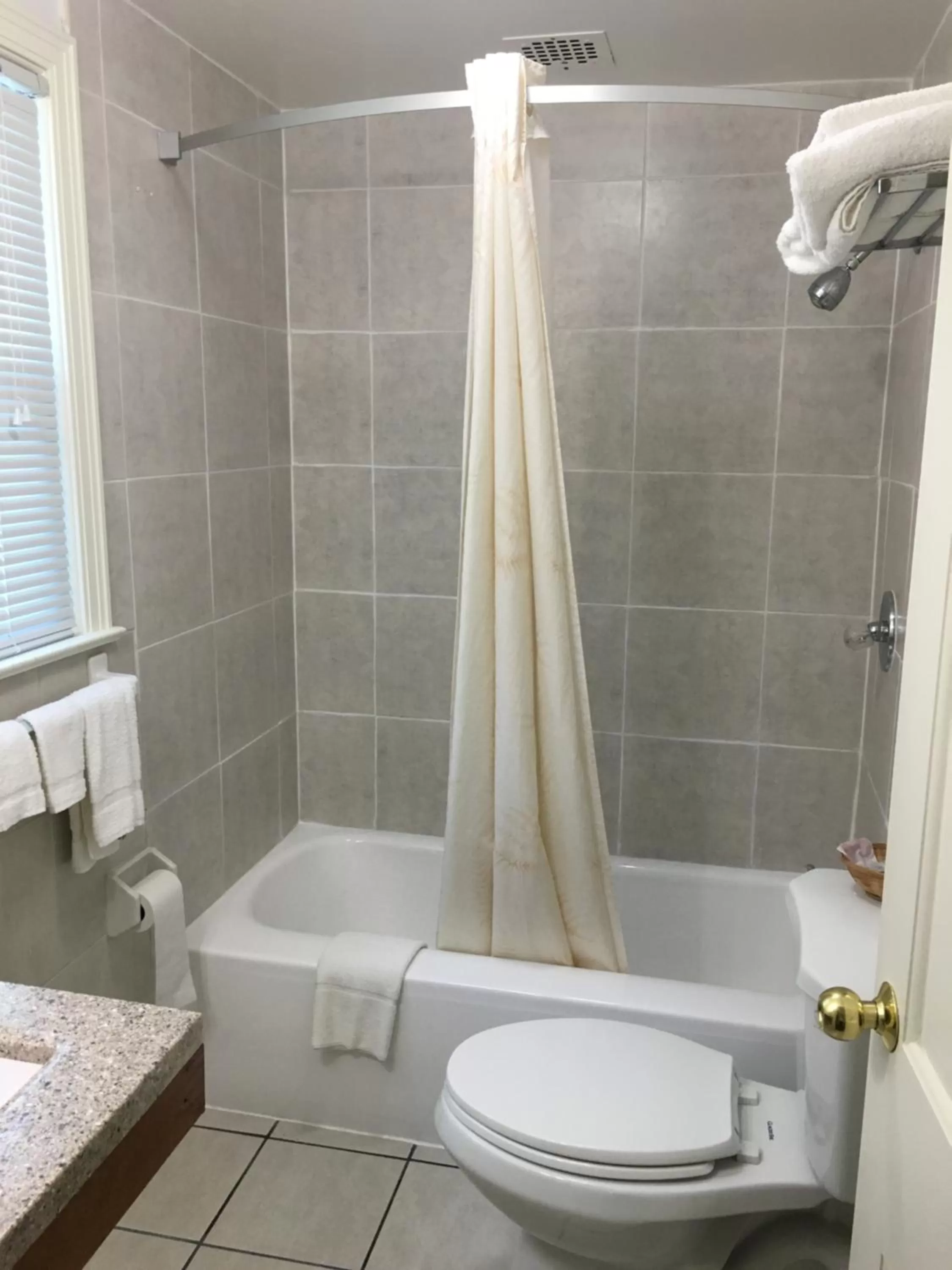 Bathroom in colony motel Jamestown