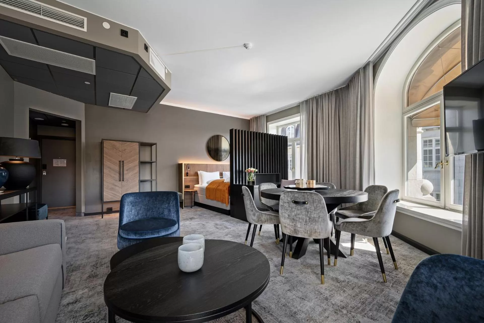 Seating area in Karl Johan Hotel