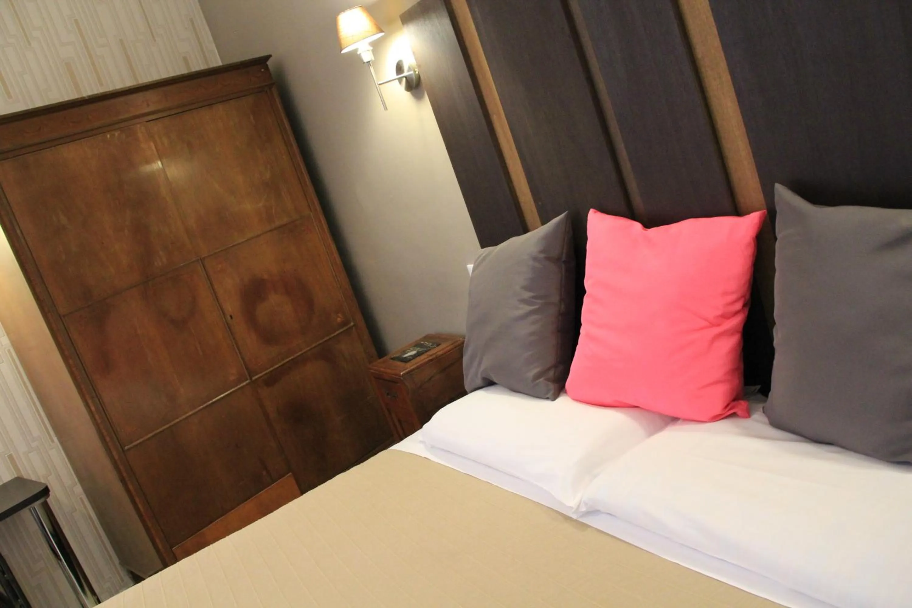 Decorative detail, Bed in Hotel Bologna