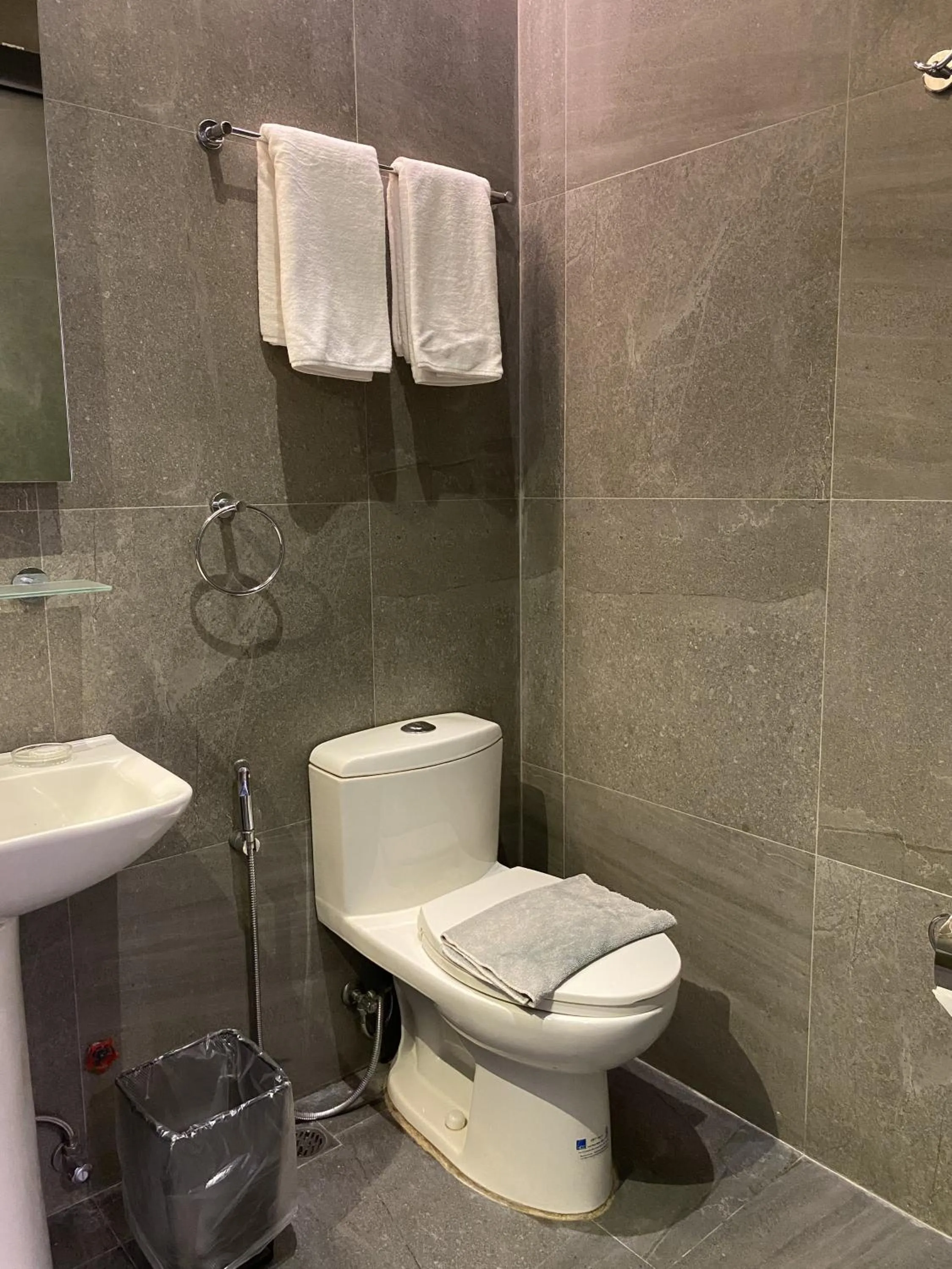 Toilet in Solace Hotel