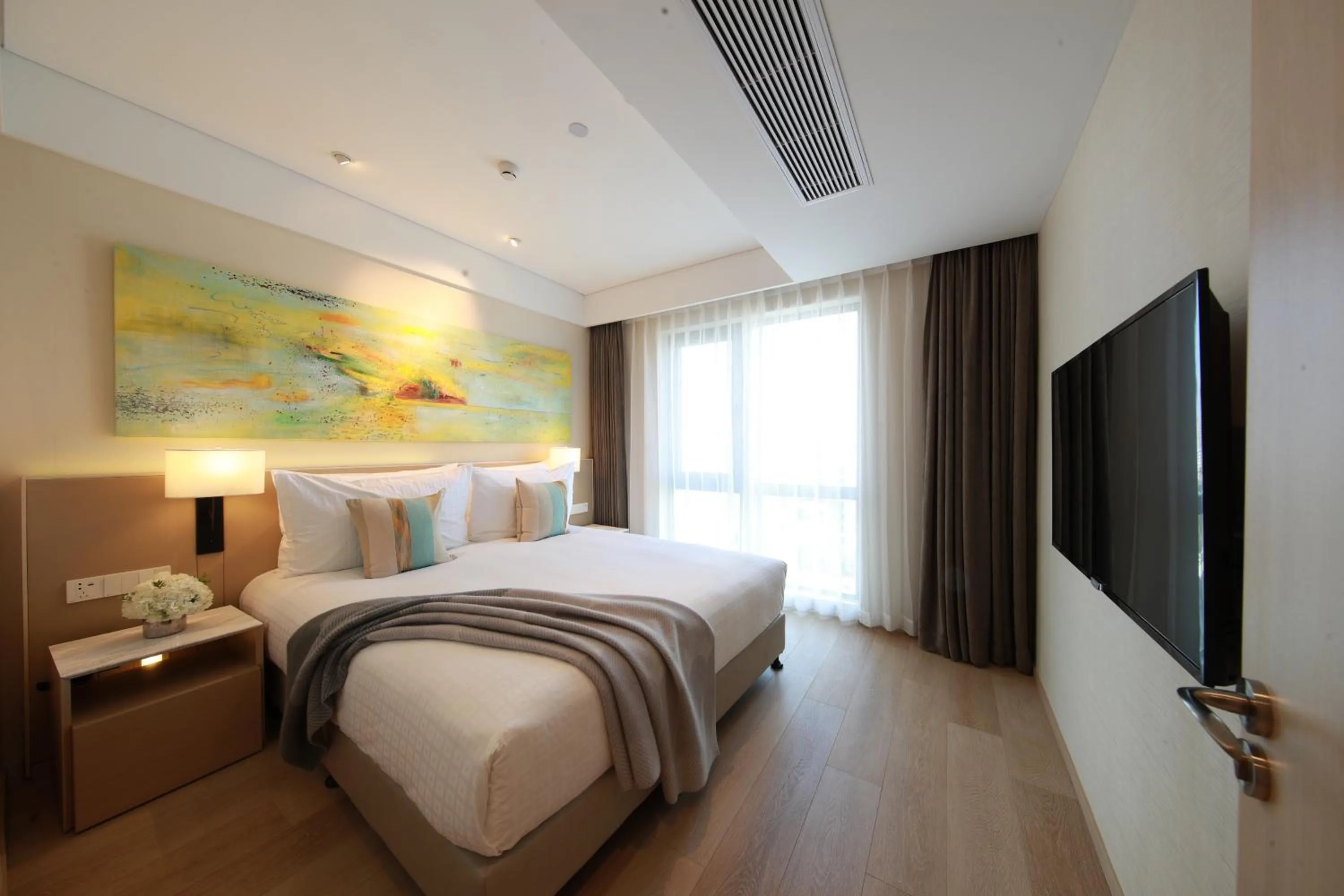 Bedroom, Bed in Sincere Residence Changfeng - Changfeng Ecological Business District