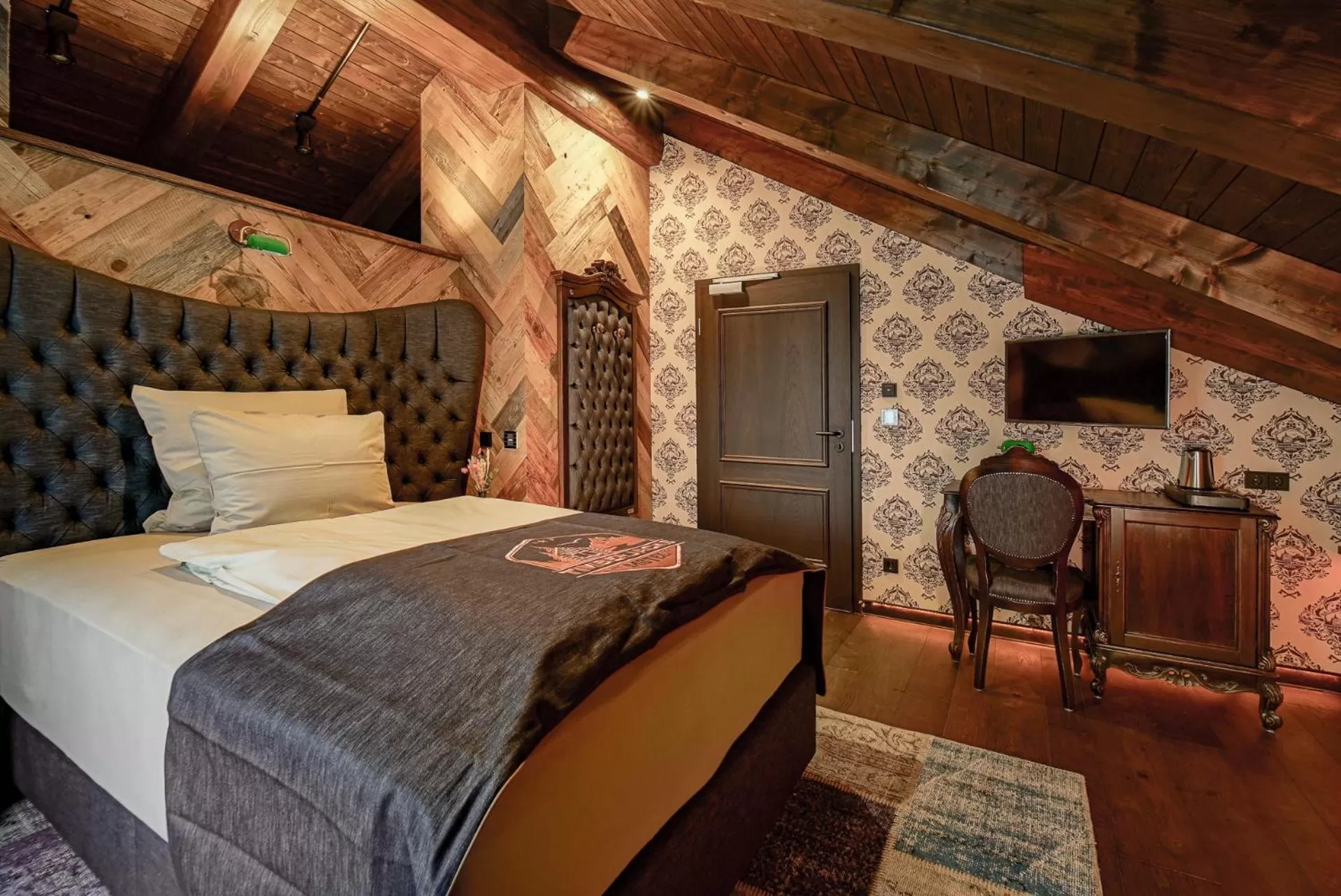 Bed in Timberjacks Siegen Motel