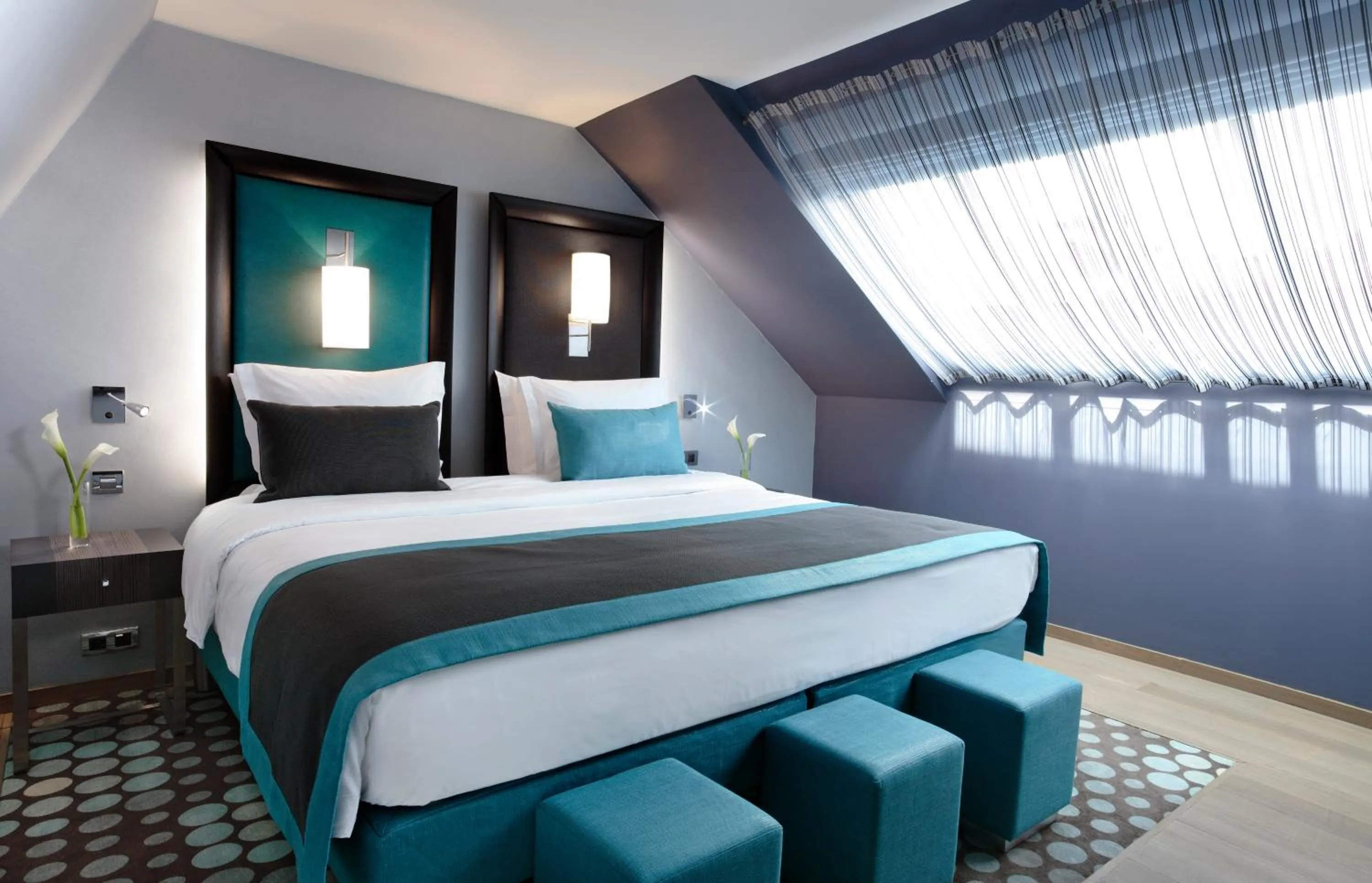 Bed in Hôtel Bassano