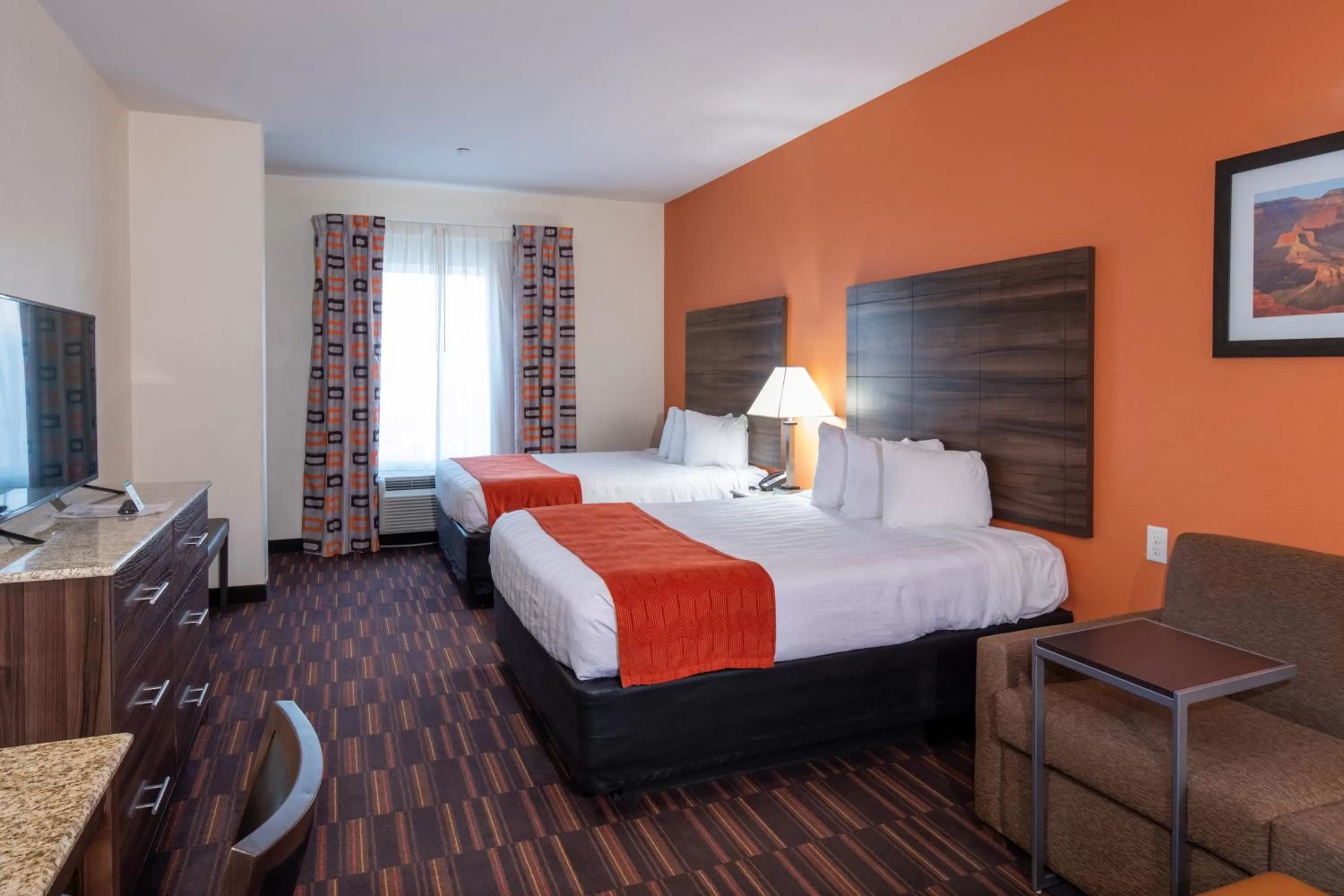 Bed in Home Away Kitchen Suites Enid