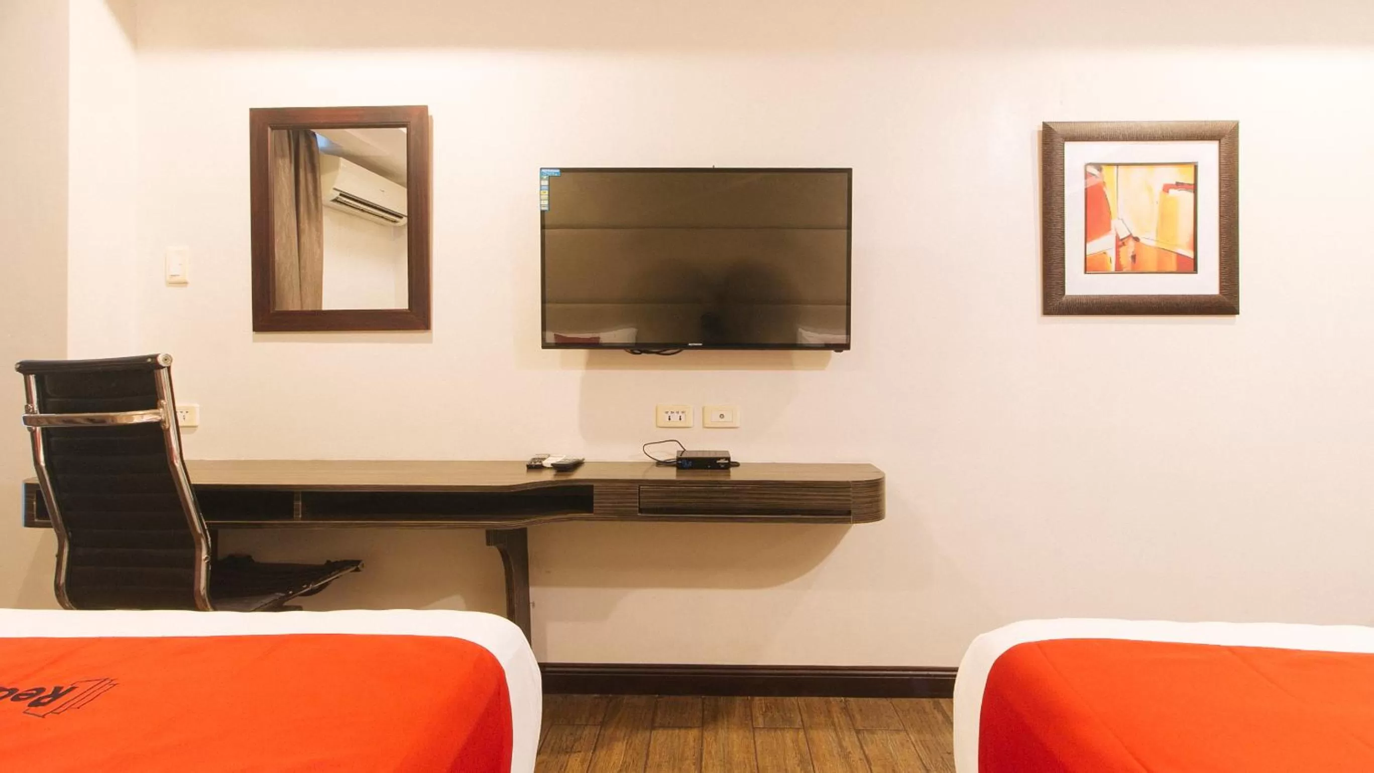 TV and multimedia in RedDoorz Premium @ West Avenue Quezon City