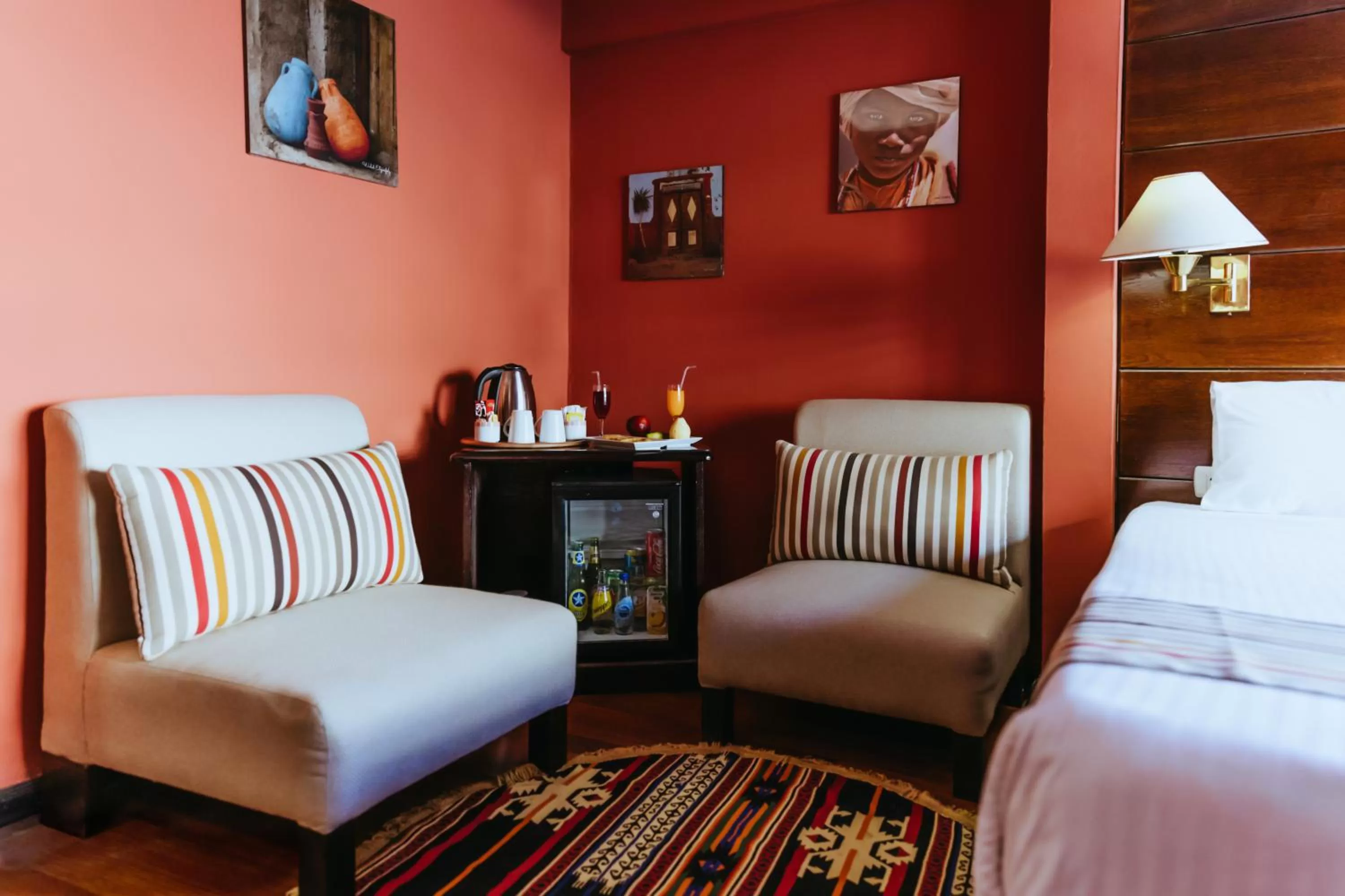 Seating area, Bed in Basma Hotel Aswan