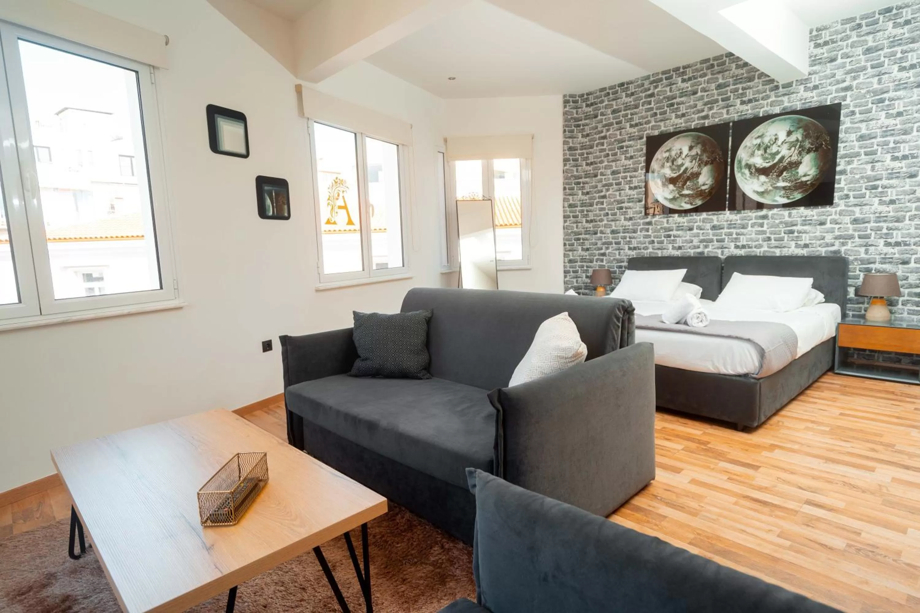 Living room in The Athens Version Luxury Suites