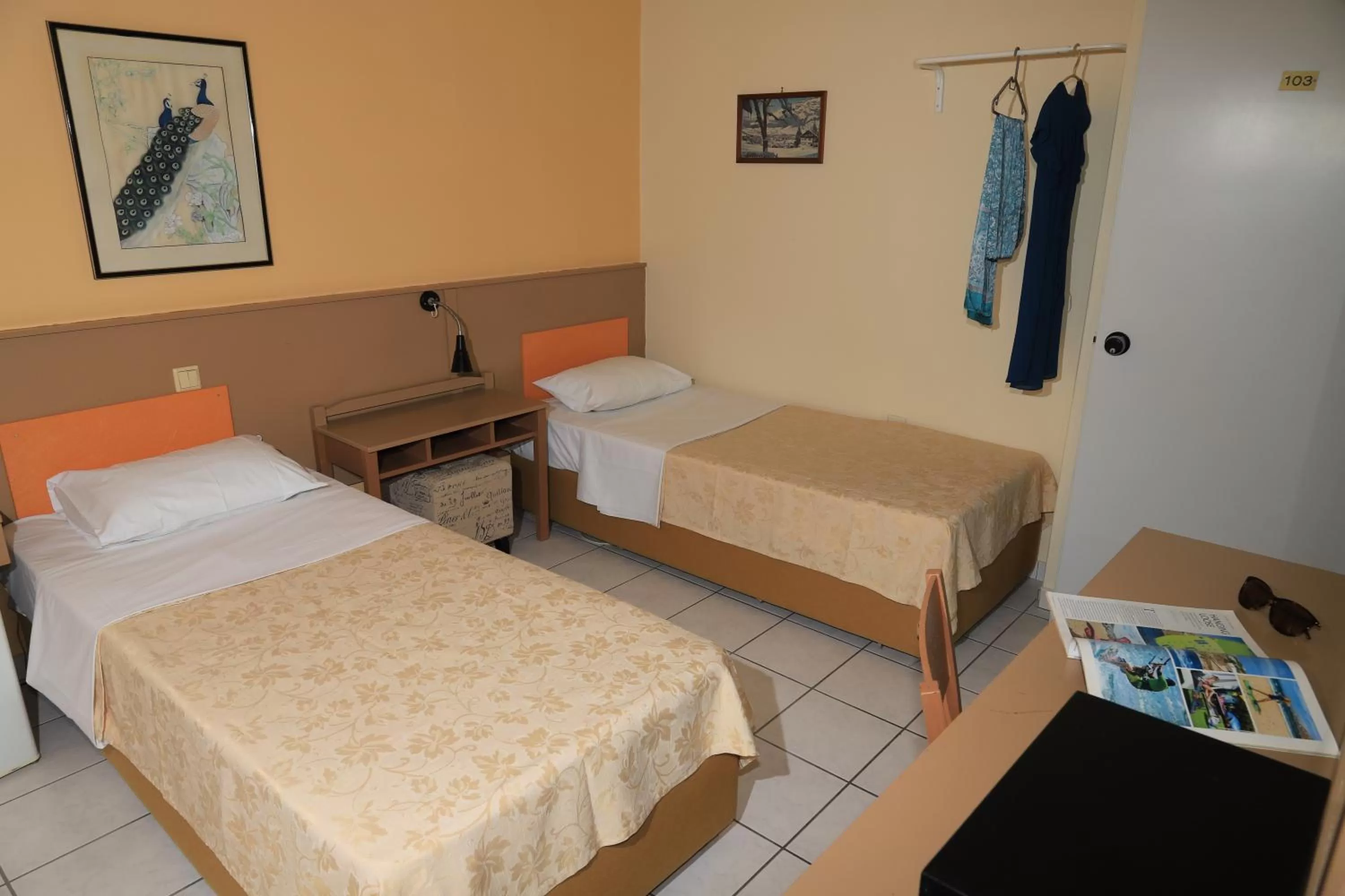 Bed in IKAROS Hotel ELLINIKO