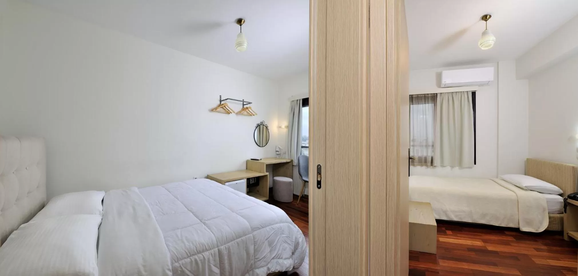 Bed in Dryades & Orion Hotel