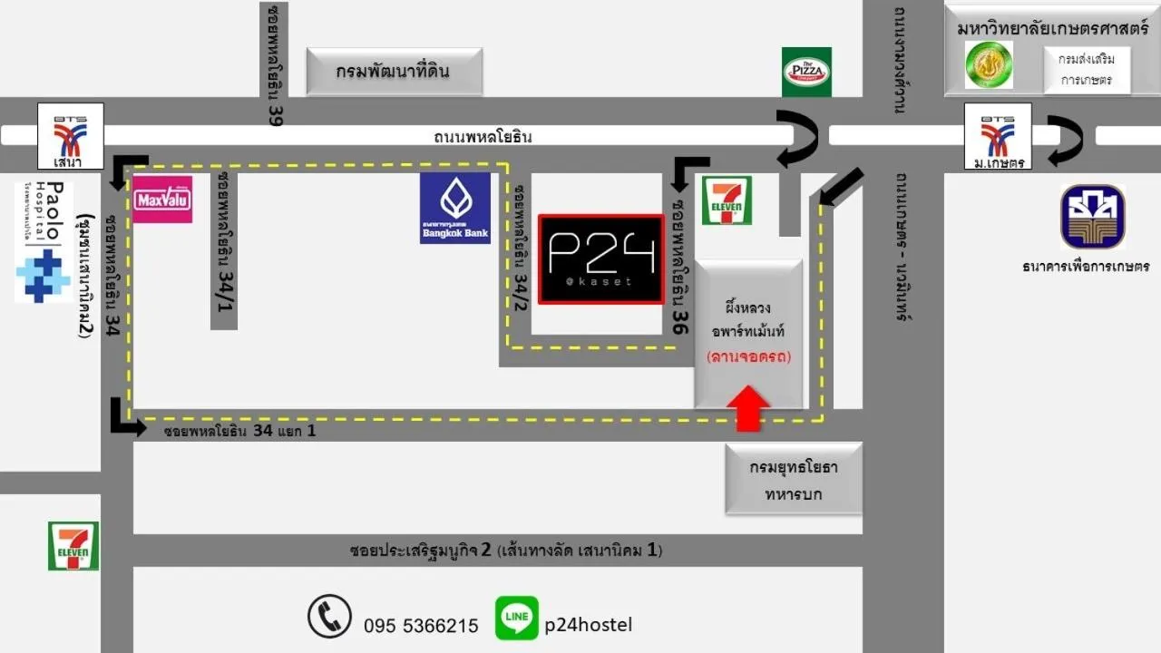 Floor plan in P24 at Kaset