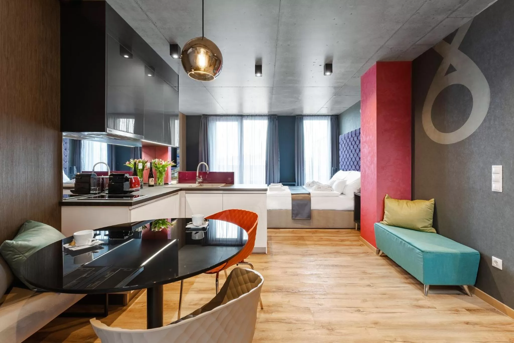 Kitchen or kitchenette in Onyx Luxury Budapest