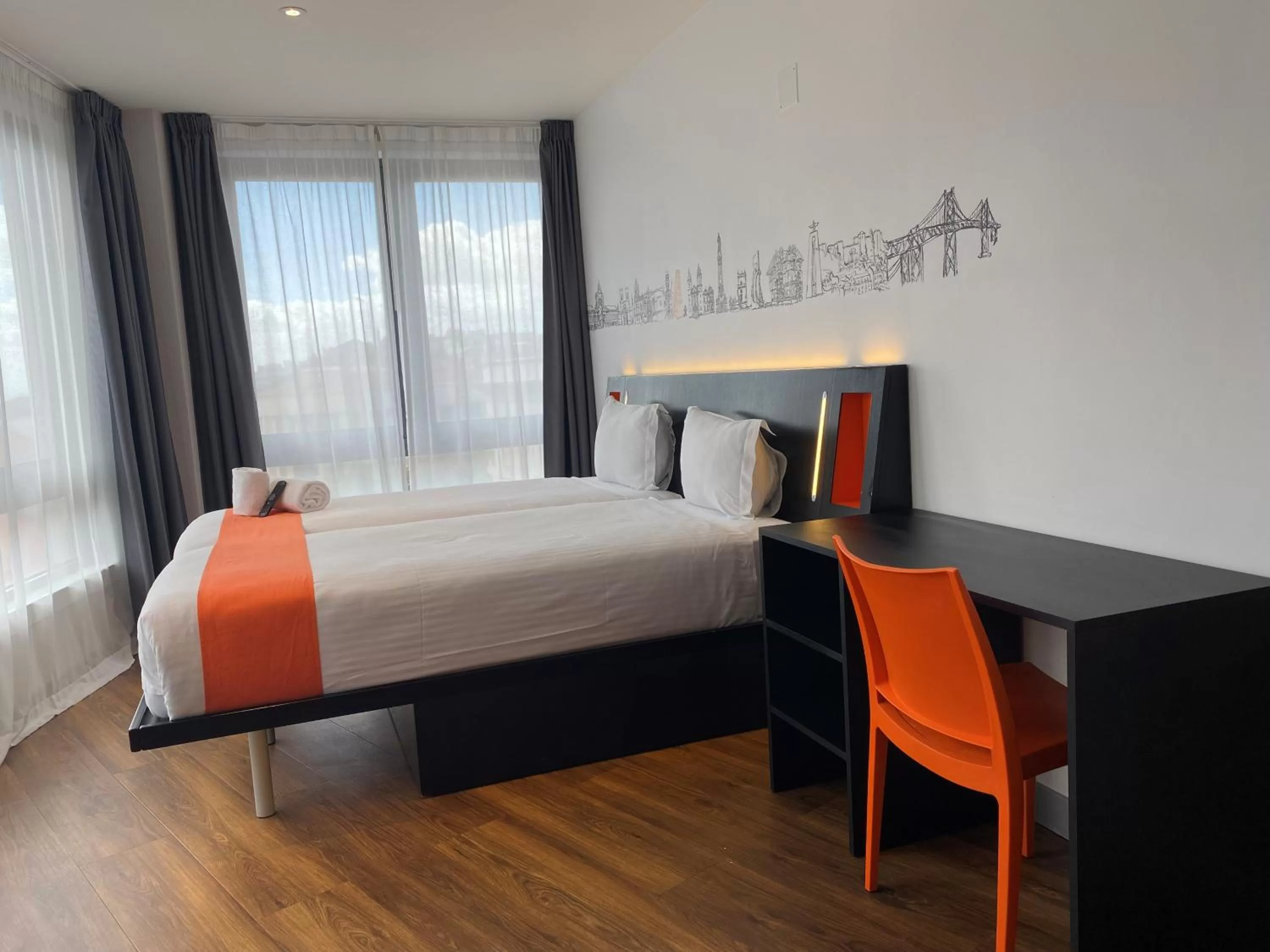 Bed in easyHotel Lisbon