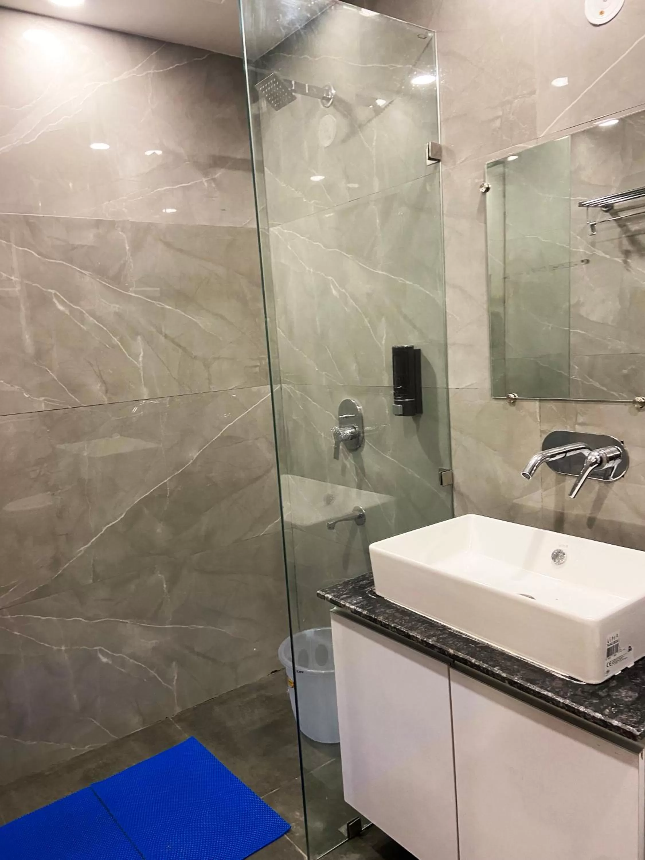 Shower, Bathroom in The Metro Stay By F9 Hotels-Near Sector 18 Metro Station Noida