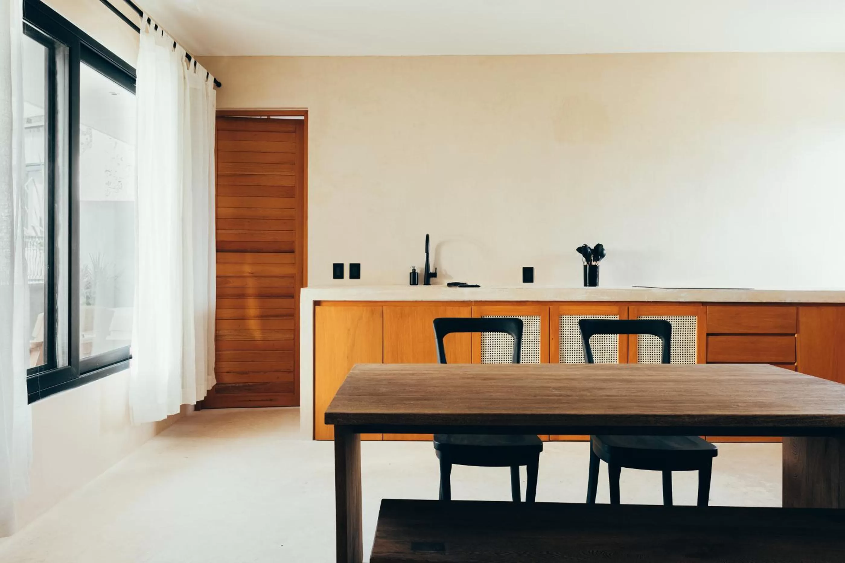 Kitchen or kitchenette, Dining Area in Cucu Hotel El Cuyo