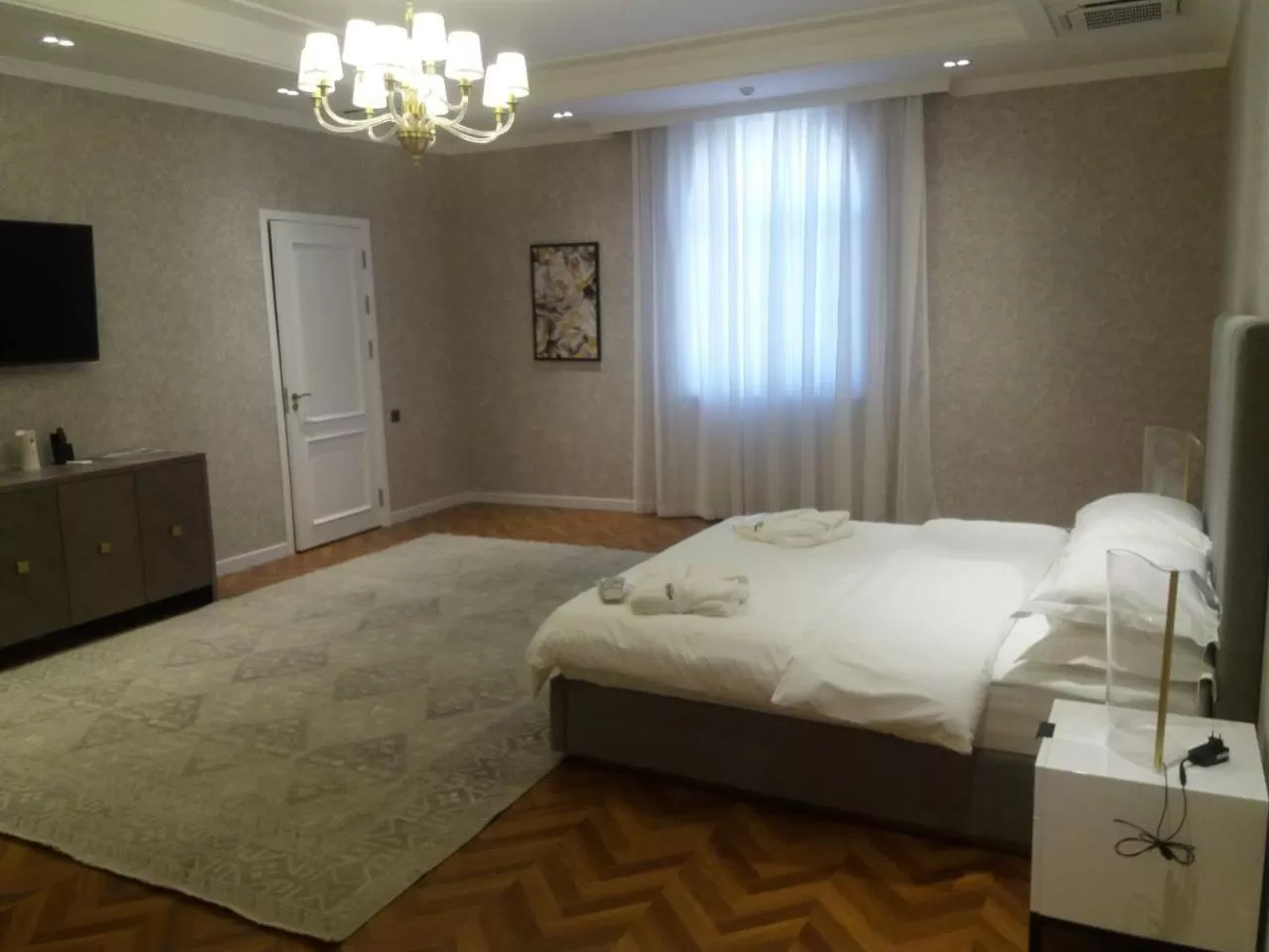 Bed in Termez Palace Hotel & Spa