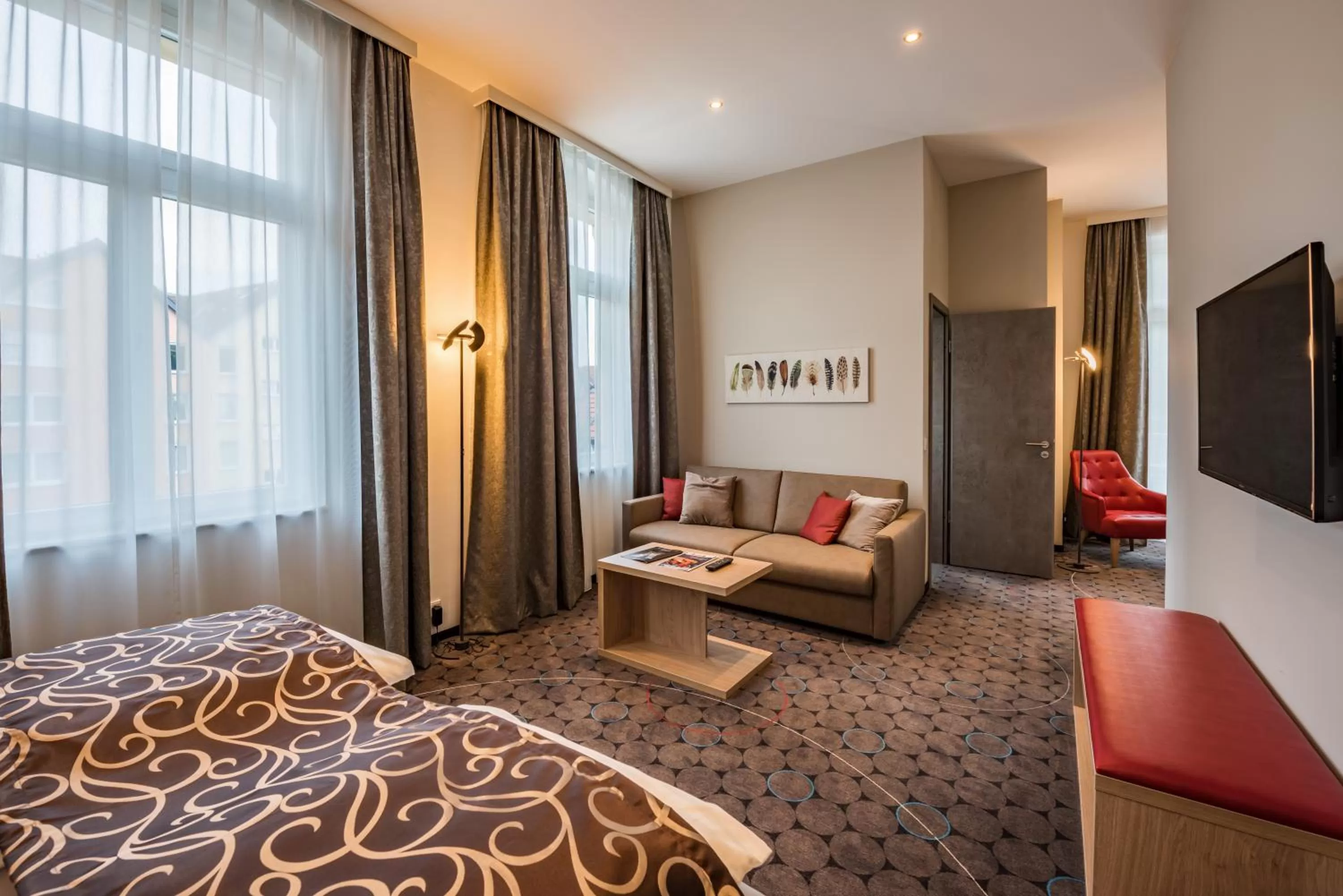 Photo of the whole room, Bed in AKZENT Hotel Villa Saxer