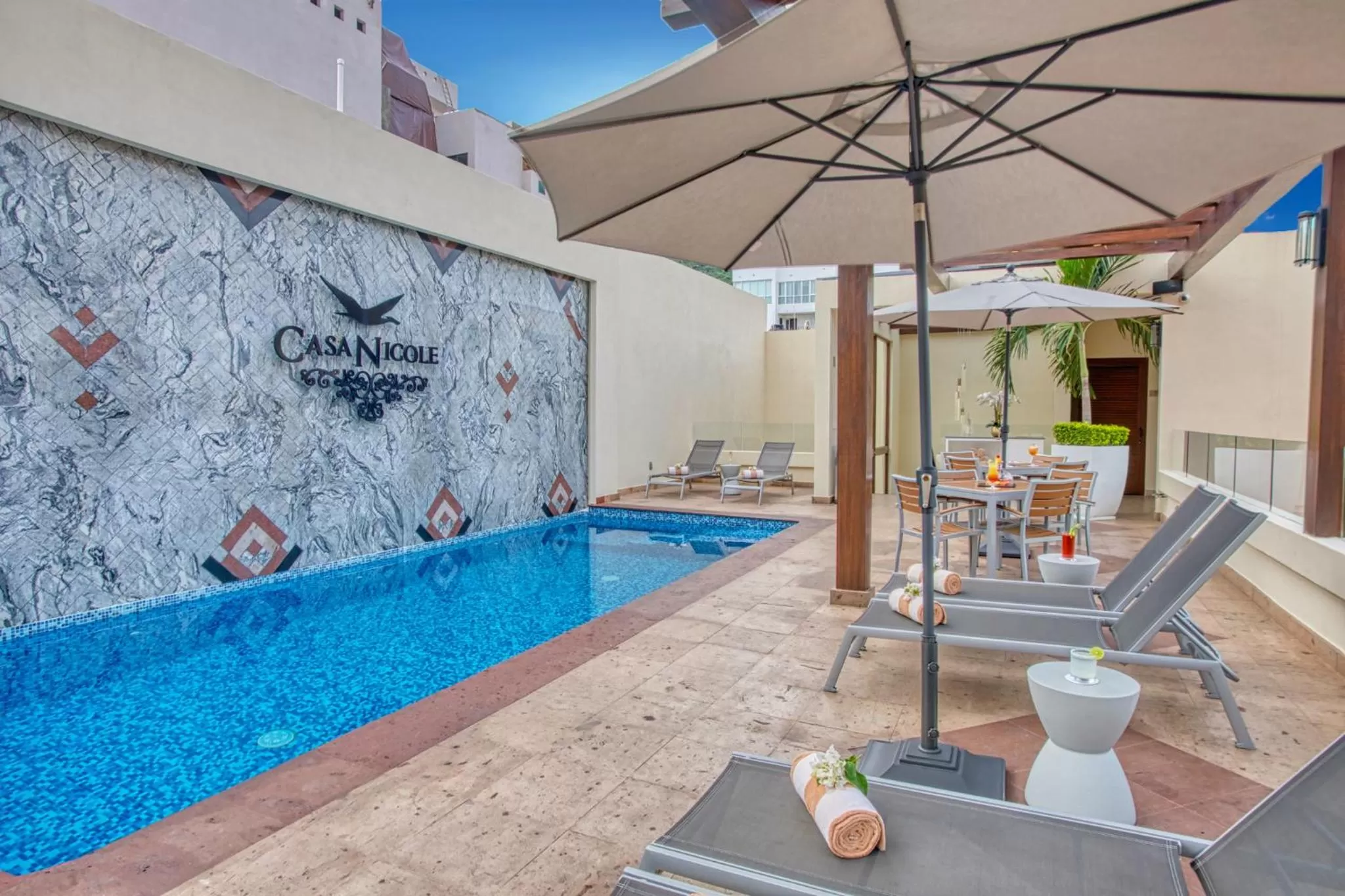 Pool view, Swimming Pool in Casa Nicole Boutique Hotel