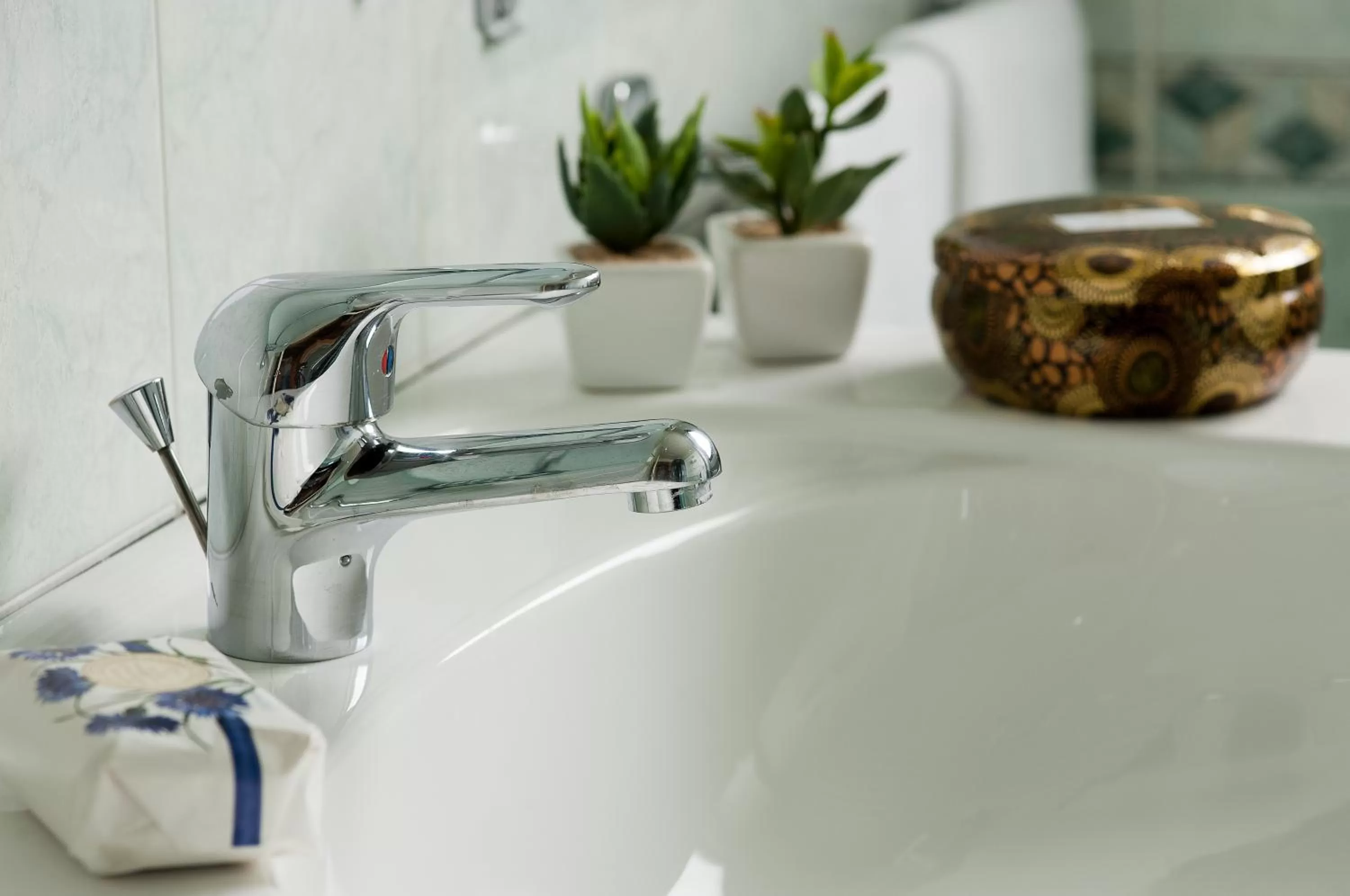 Bathroom in Hotel Leonardo da Vinci