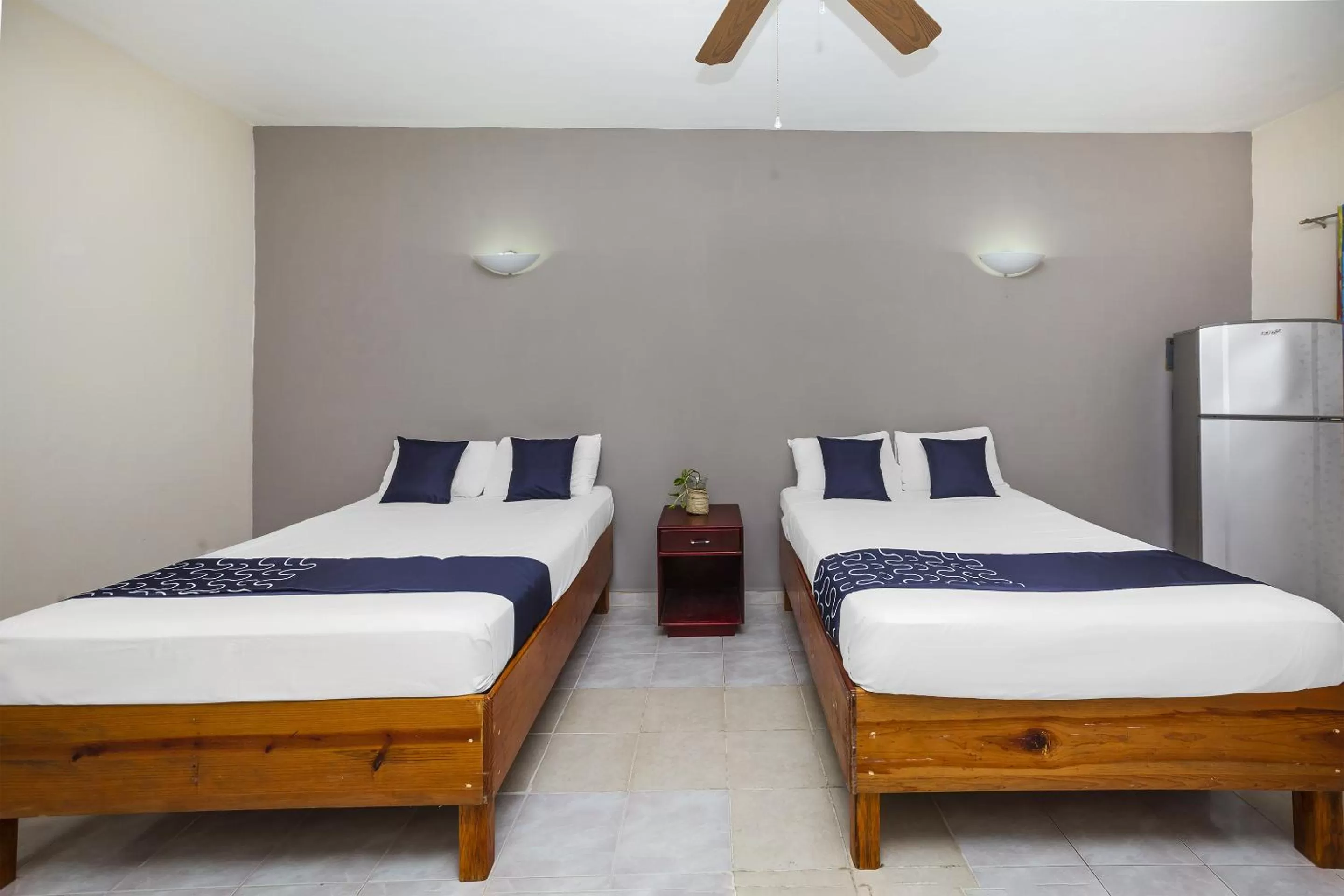 Bed in Hotel Kiin Cozumel