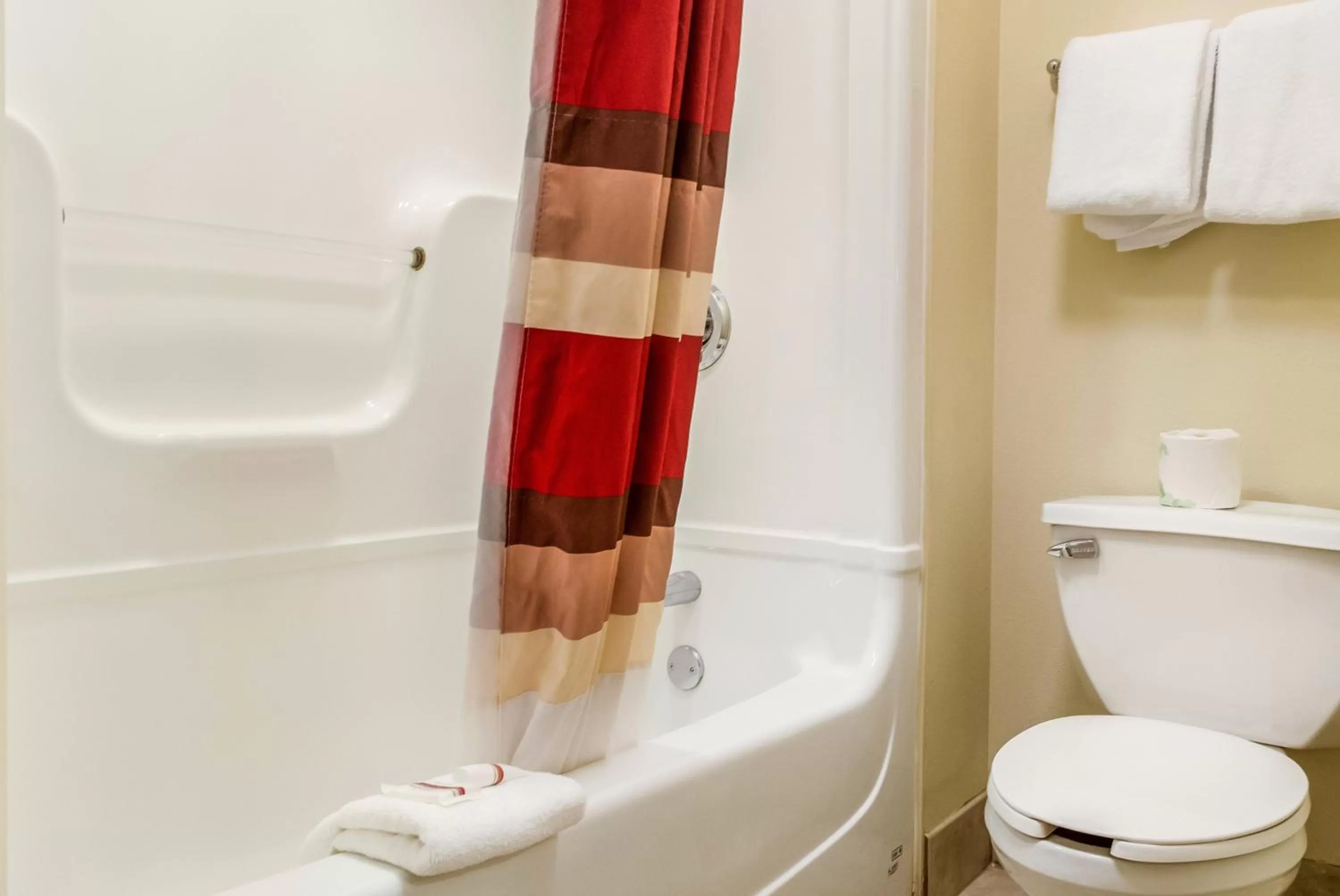 Bathroom in Red Roof Inn PLUS Raleigh Downtown NCSU Conv Center