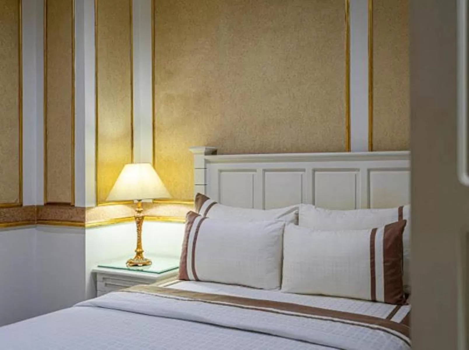 Bed in 345AB Sai Gon Hotel