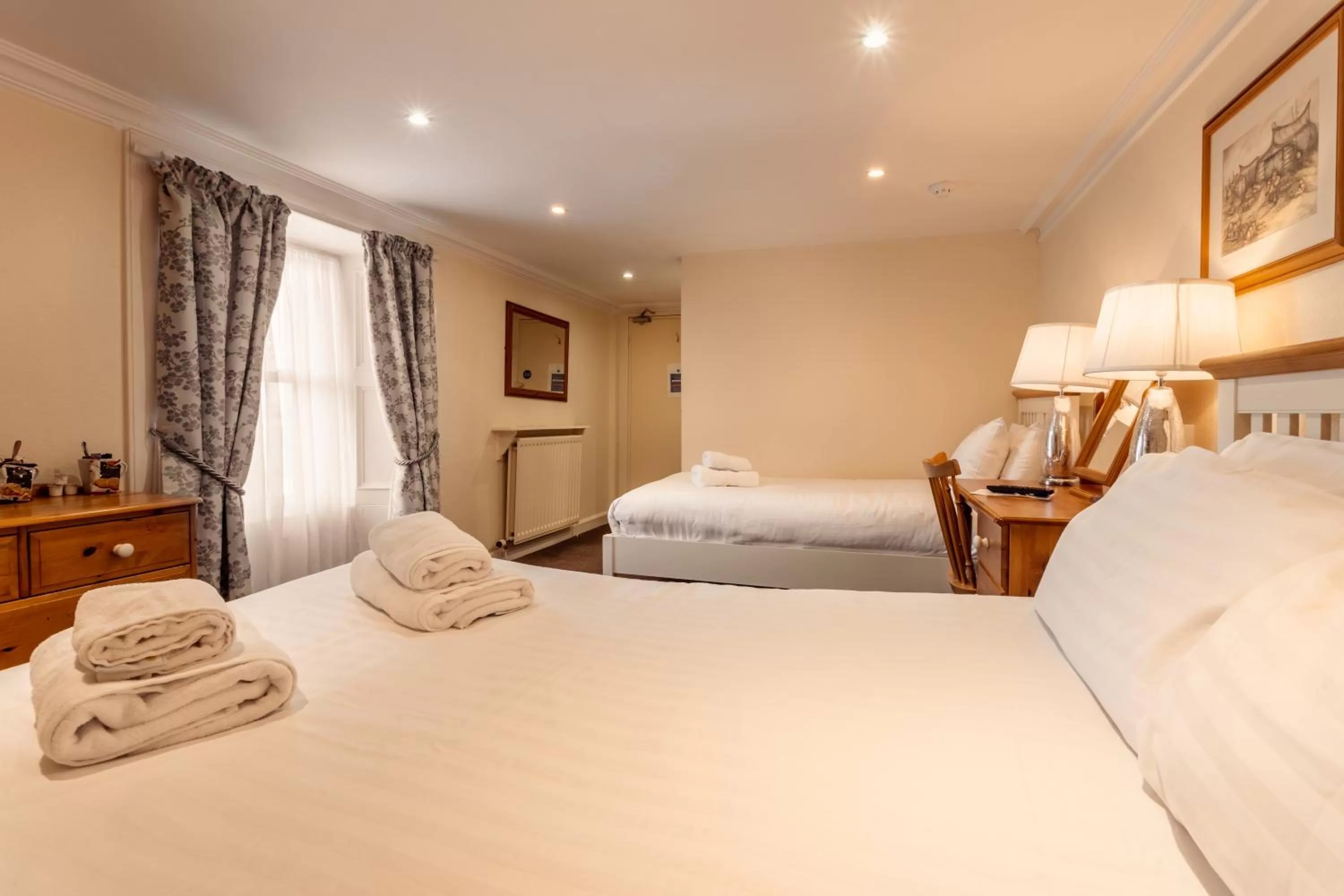 Bed in Manor House Hotel Holy Island