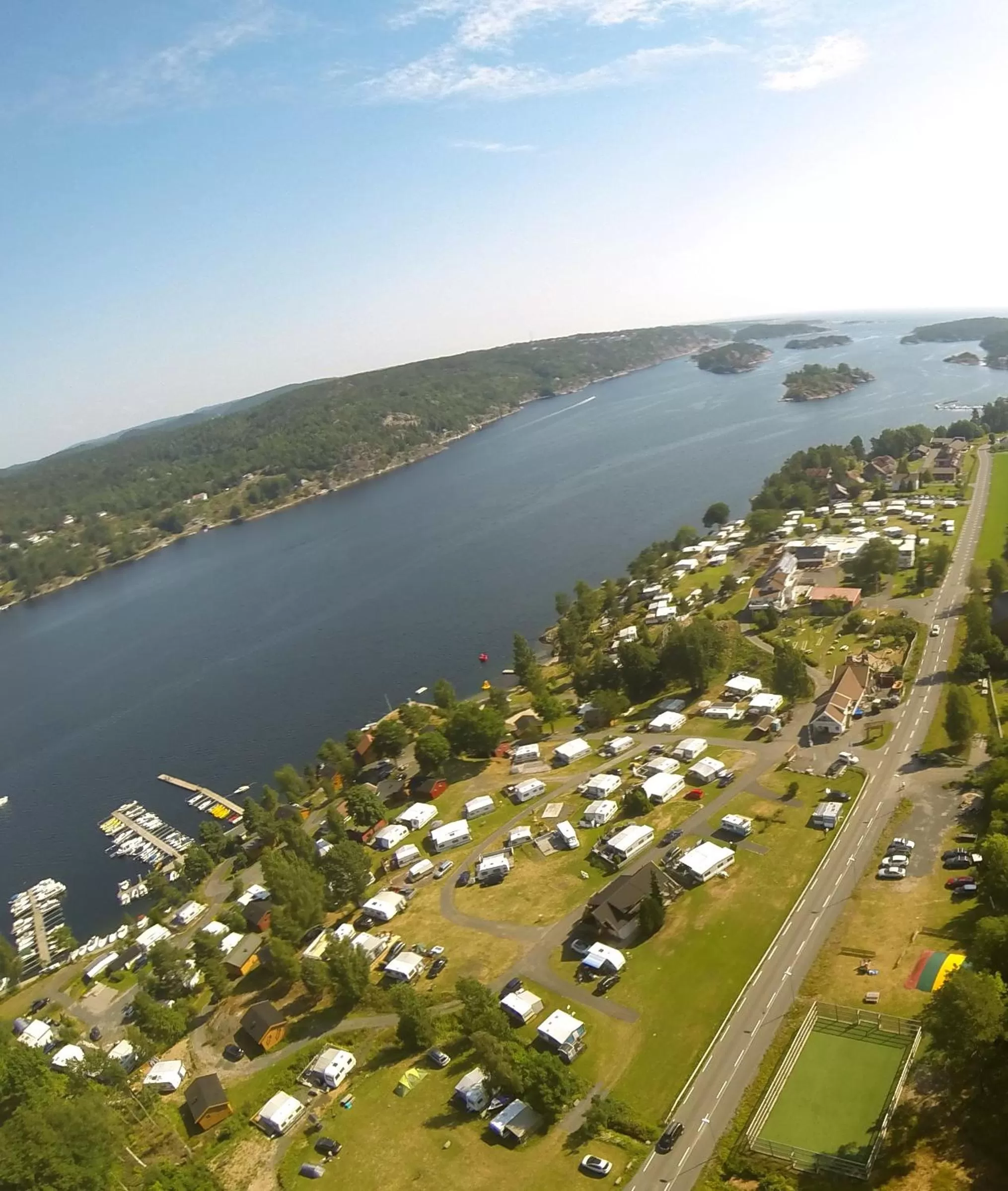 Bird's eye view in Sørlandet Feriesenter