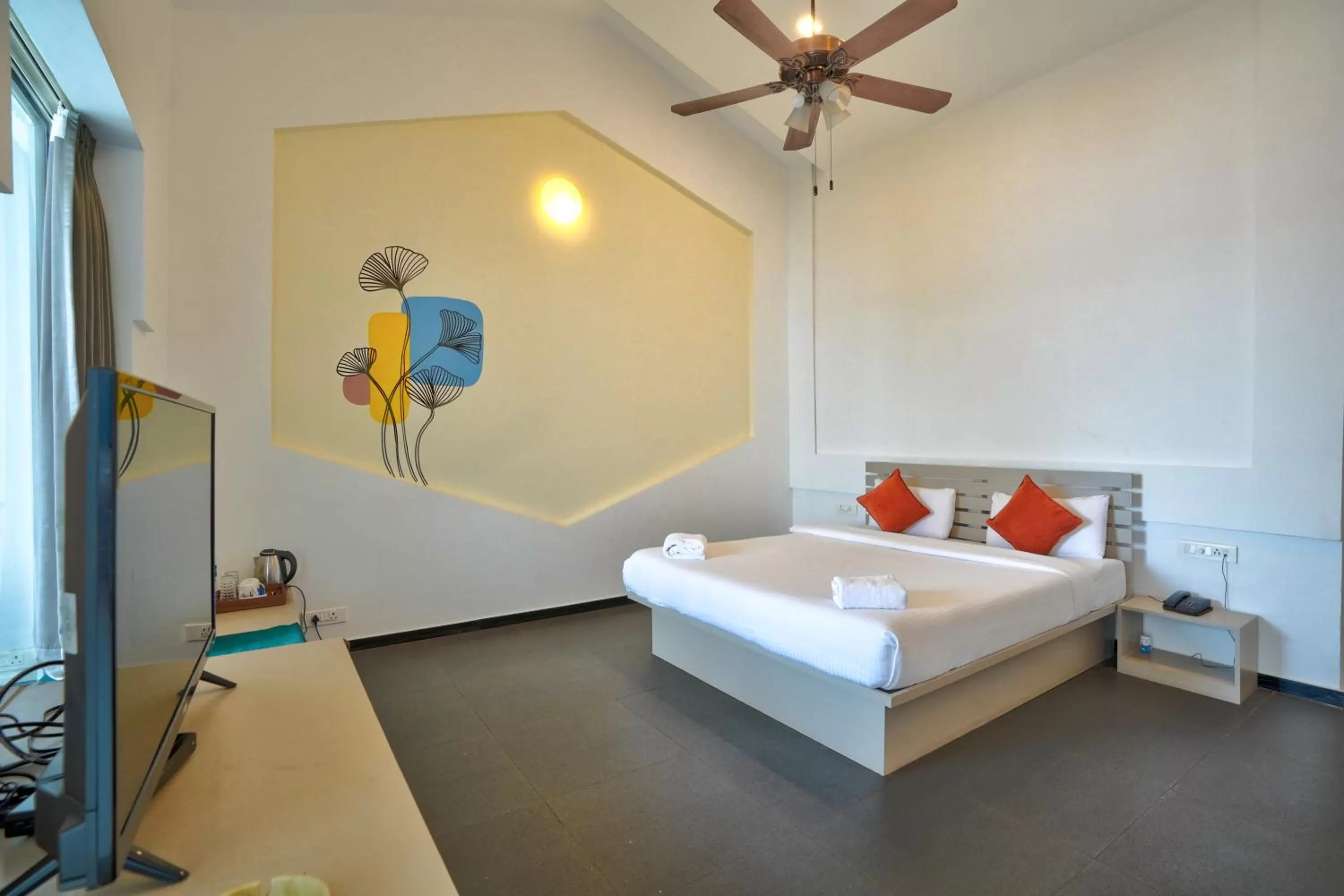 Photo of the whole room, Bed in Blu Missel By The River