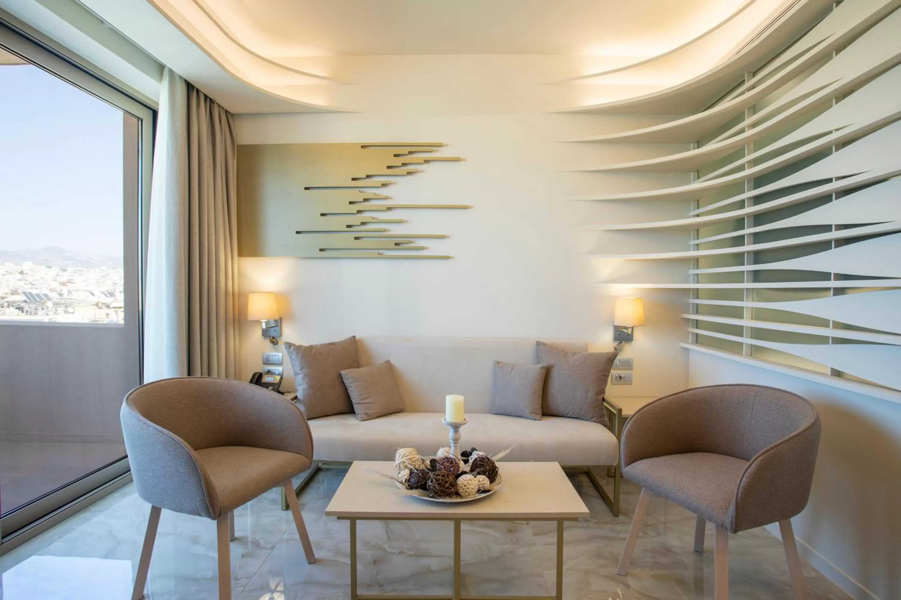 Seating area in Green Suites Boutique Hotel