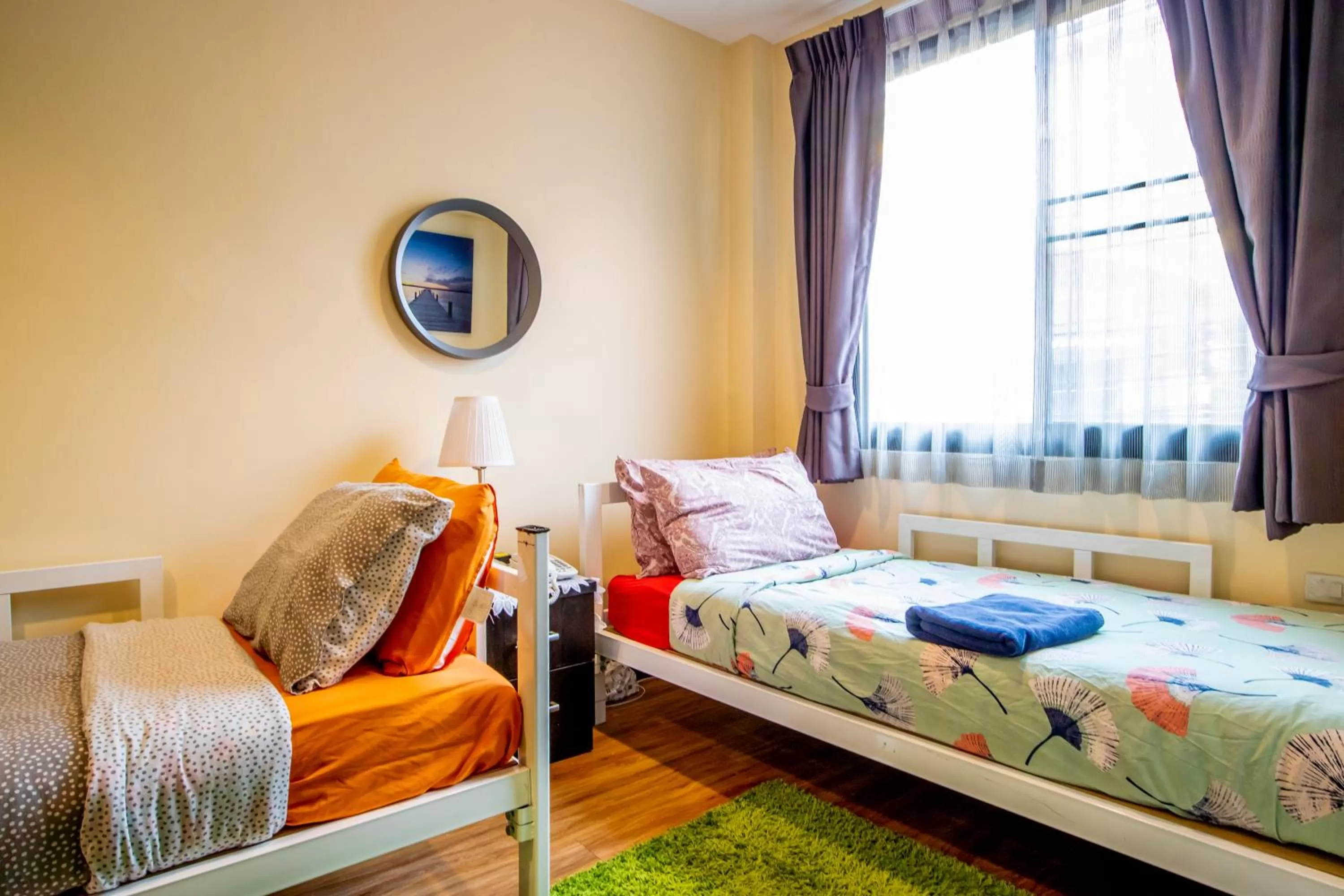 Bed in The Cube Sathorn Boutique Hotel เดอะ คิวบ์ สาทร บูติค โฮเทล Near BTS Surasak