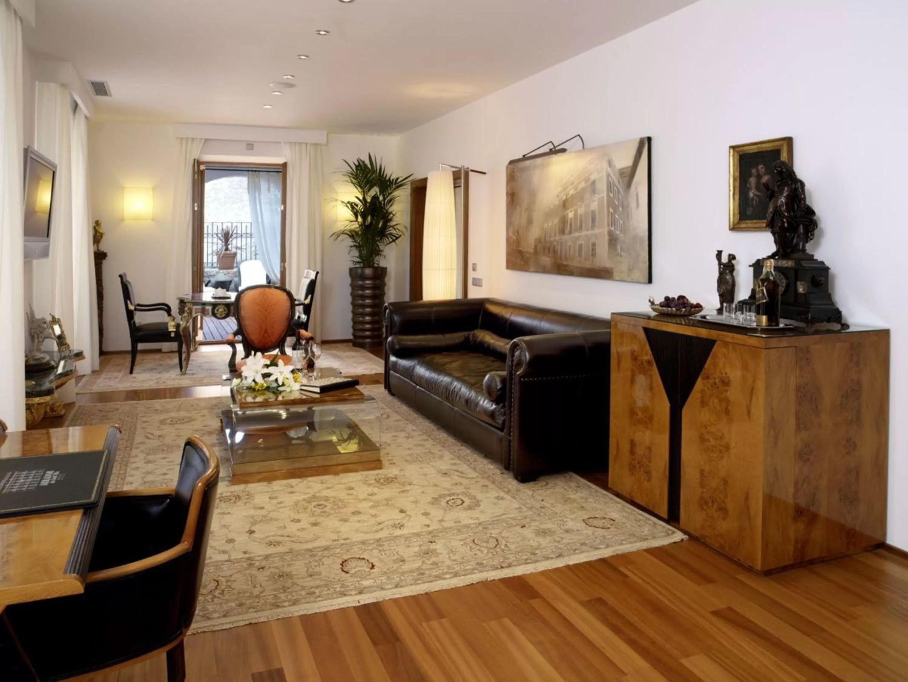 Living room in Mirador de Dalt Vila-Relais & Chateaux