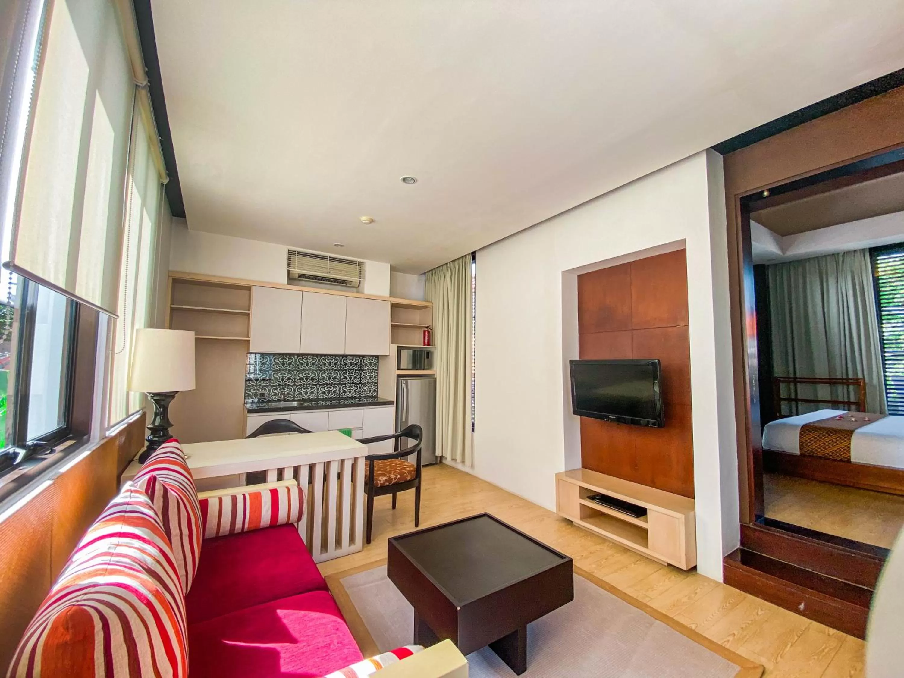 Living room, Bed in Puri Hiromi Boutique Residence
