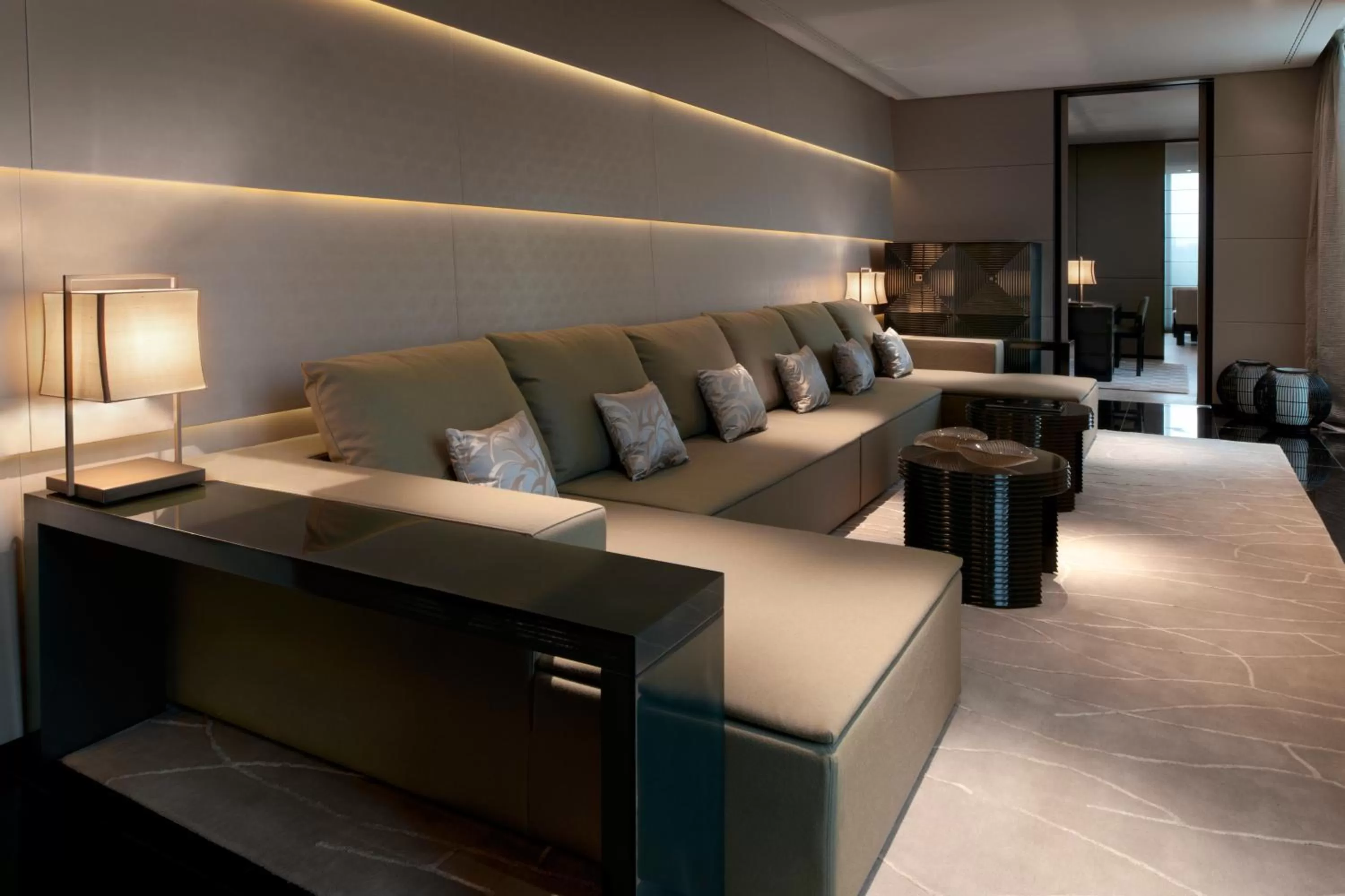 Living room in Armani Hotel Milano