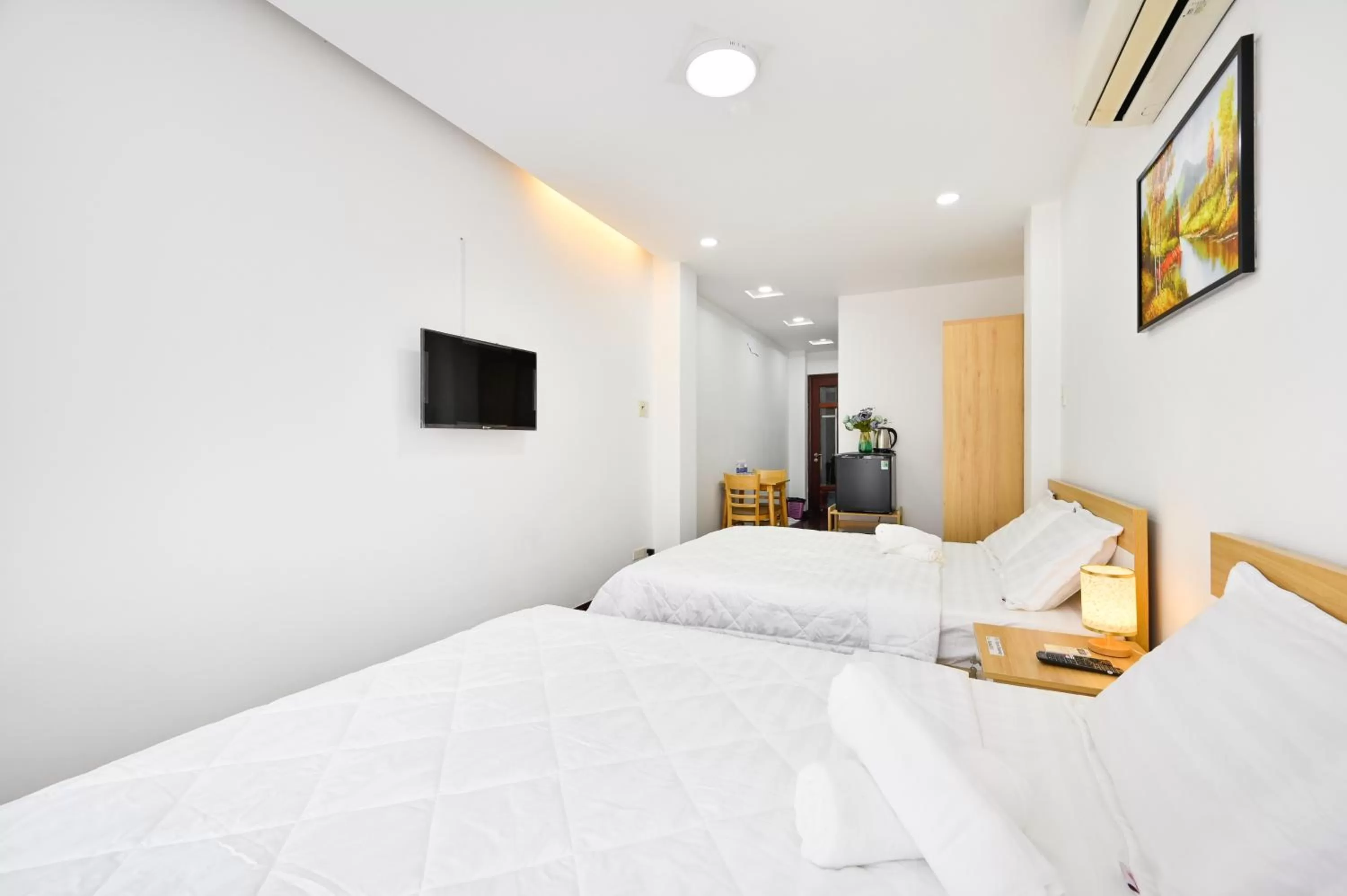 Bed in Huyen Homestay