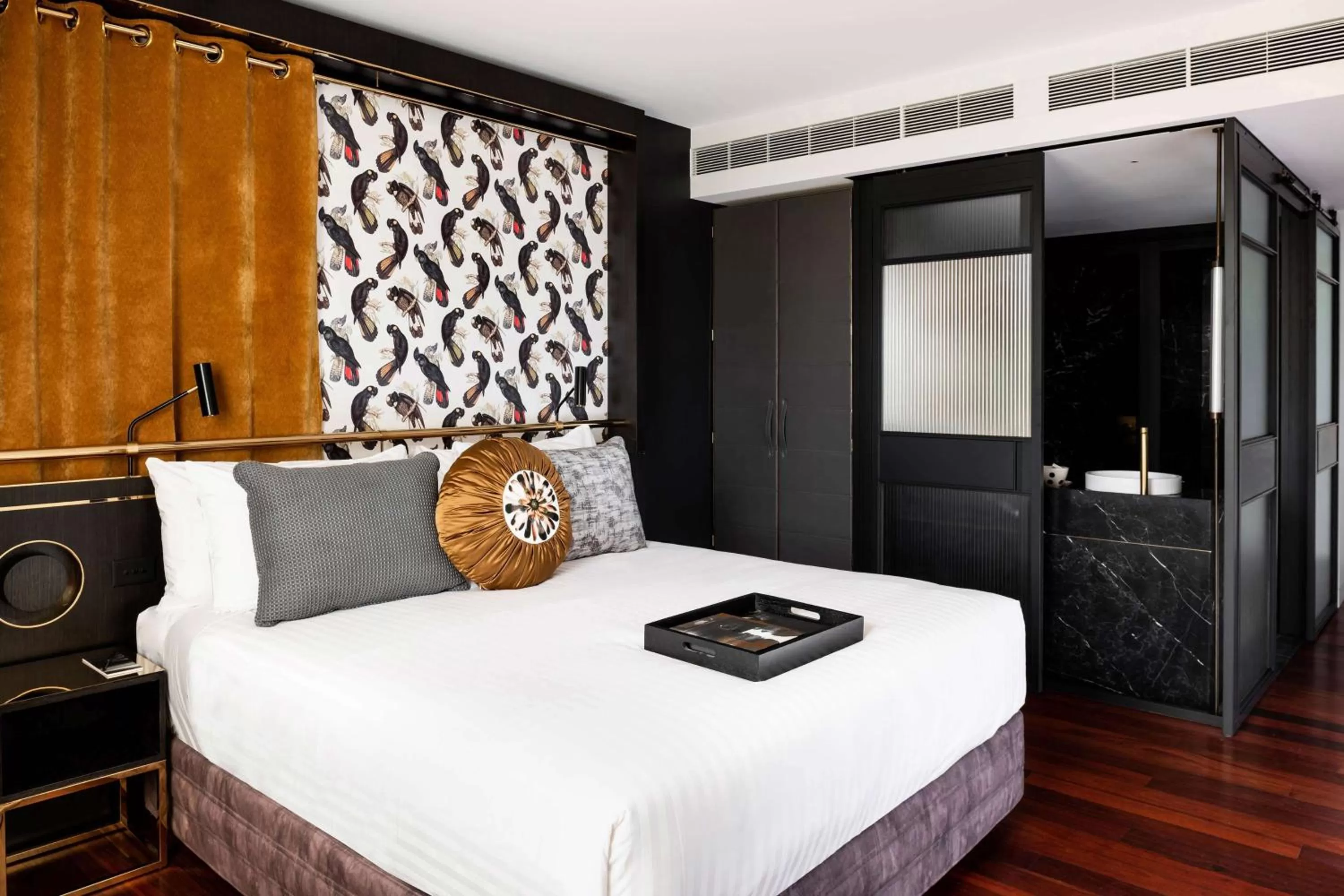 Bedroom, Bed in QT Perth