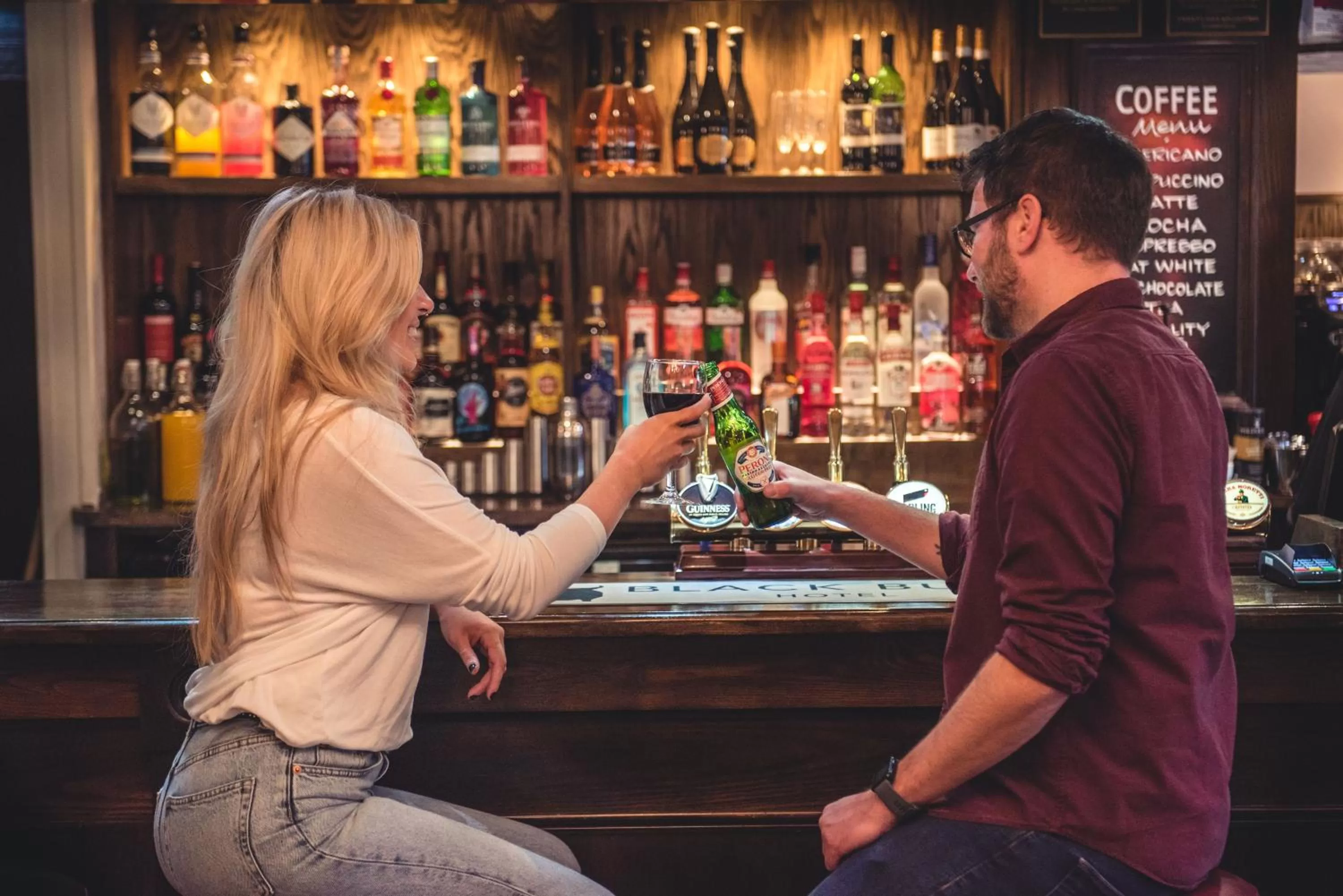 Dining area in Black Bull Hotel