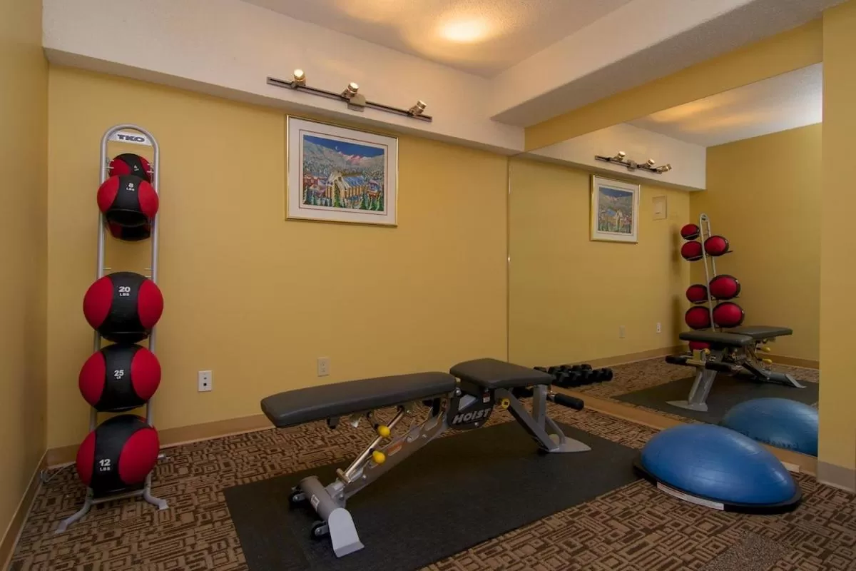 Fitness centre/facilities in Mountain Side Hotel Whistler by Executive
