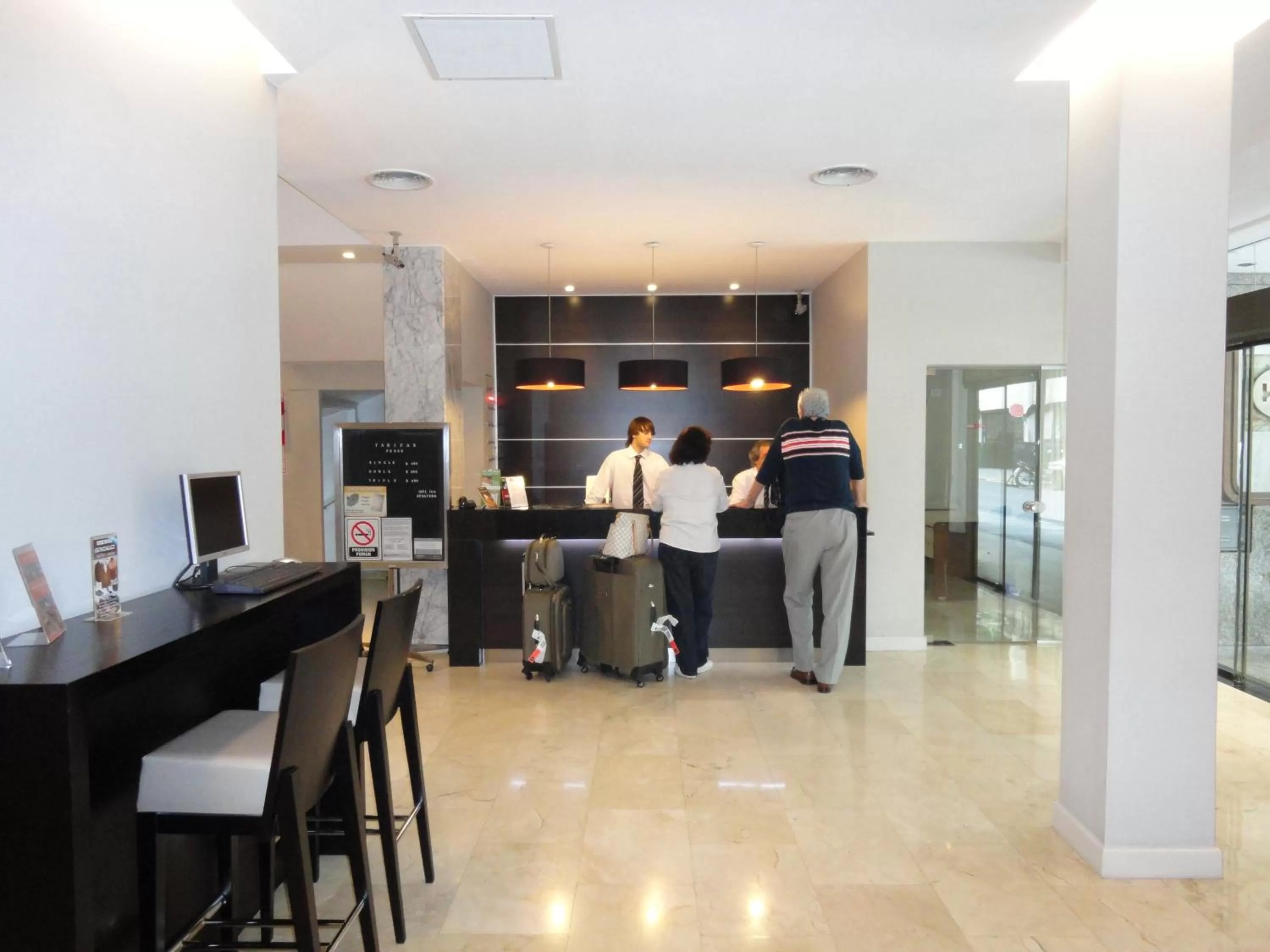 Lobby or reception in Hotel Napoleón