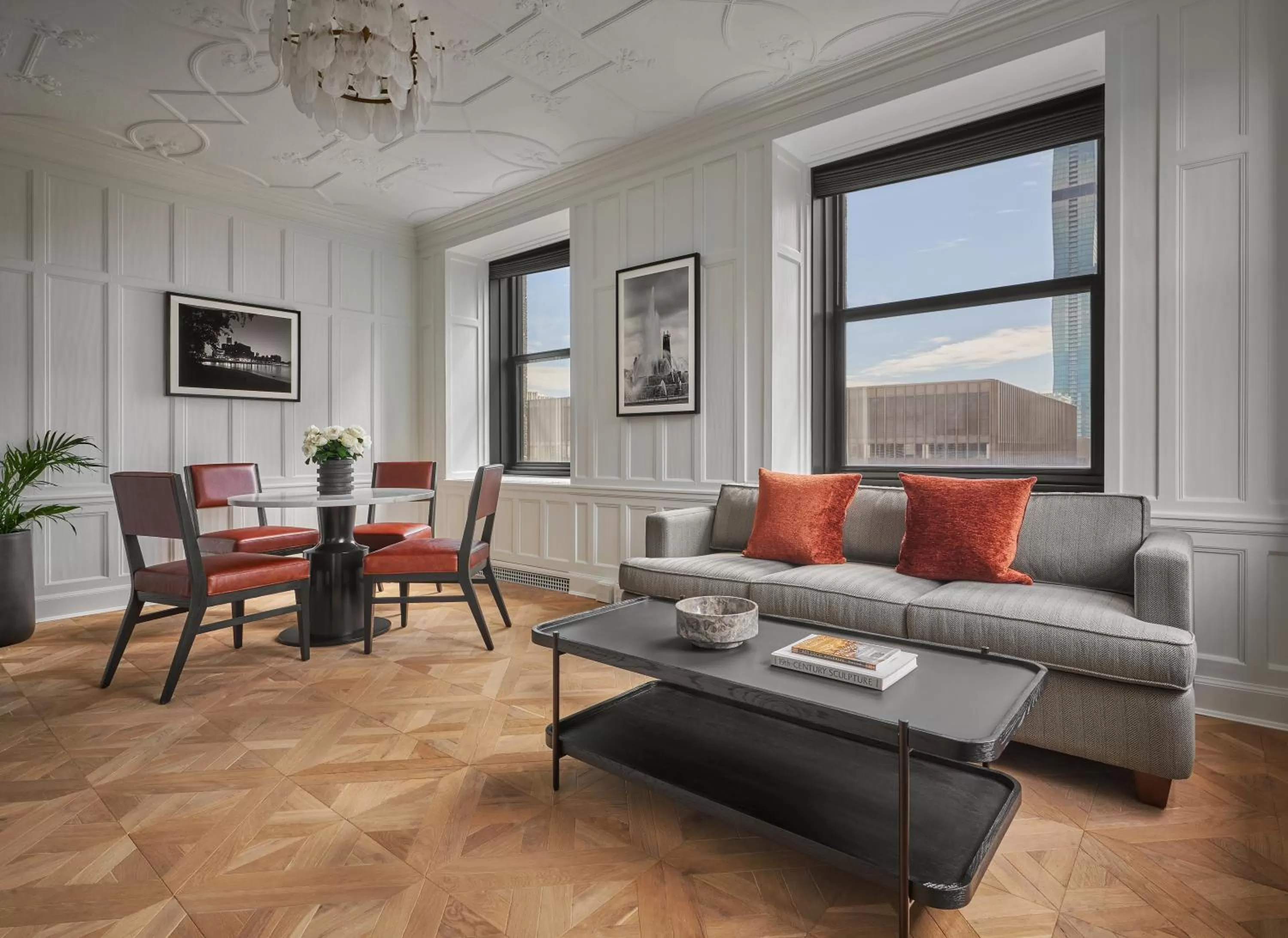 Living room in Pendry Chicago