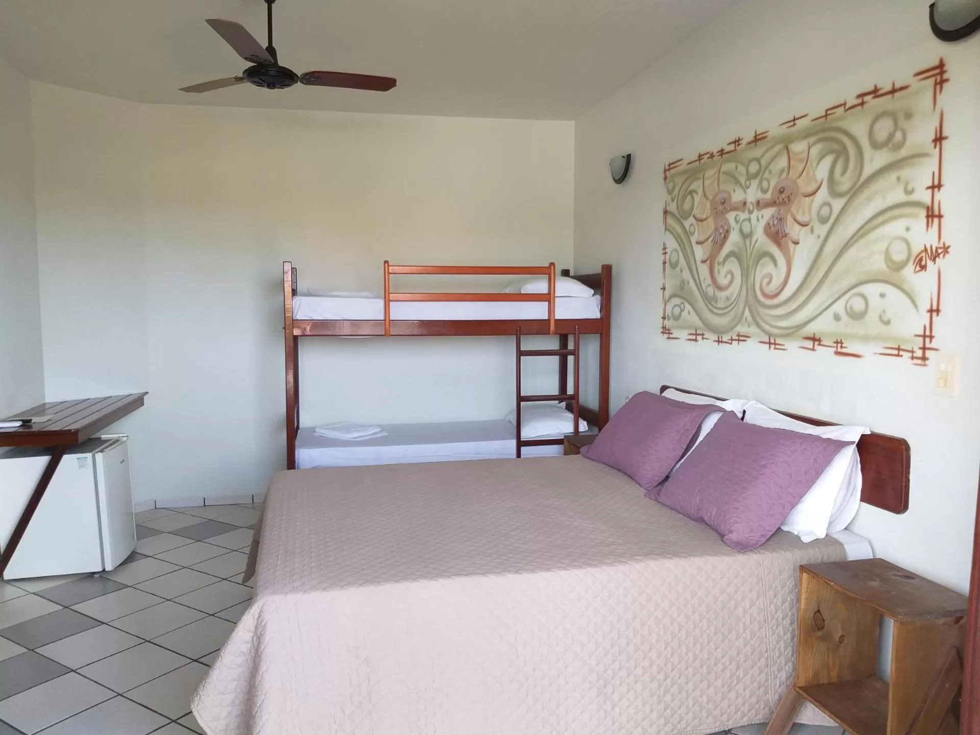 bunk bed, Bed in Pousada Coral de Fogo