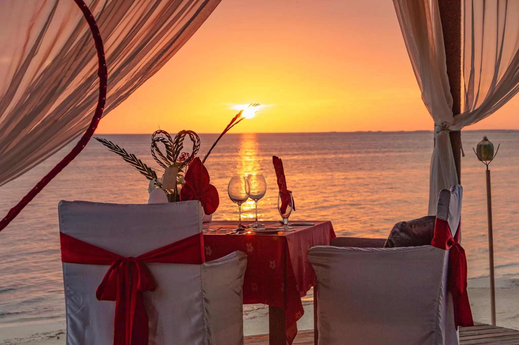 Dining area in Canareef Resort Maldives